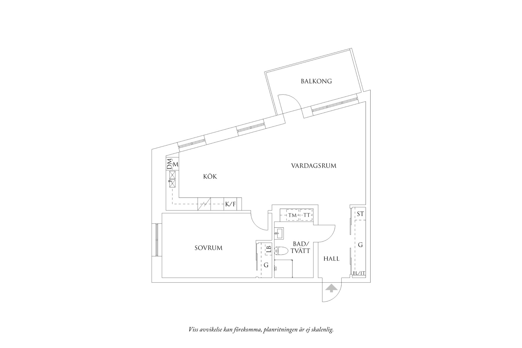 Planritning 1 Ebbe Lieberathsgatan 14B