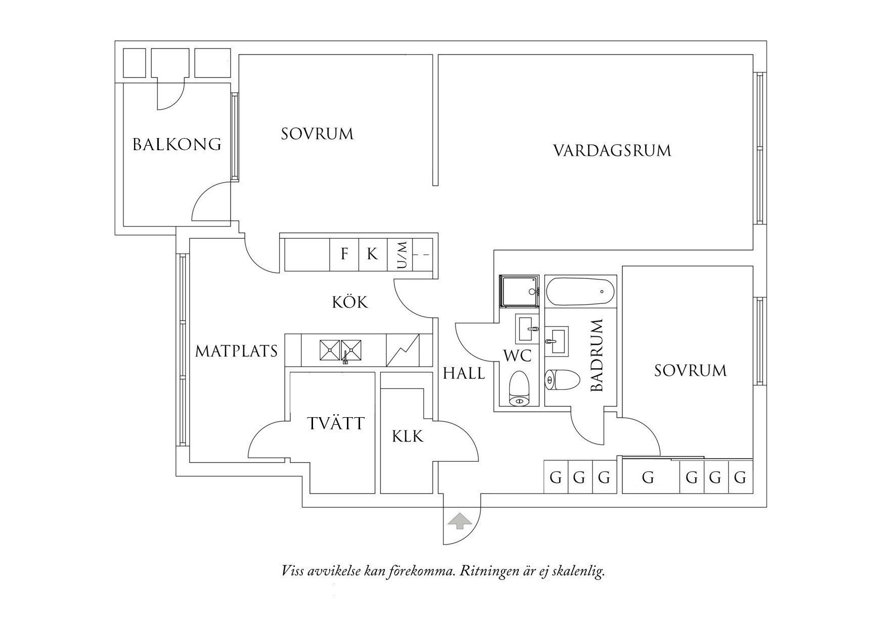 Planritning 1 Skepparegången 16