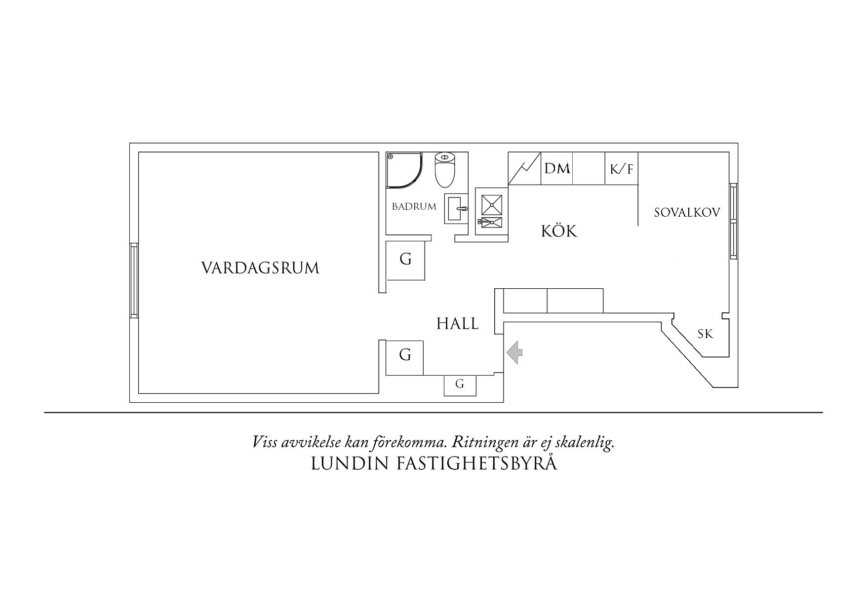 Planritning 1 Stockholmsgatan 40Q