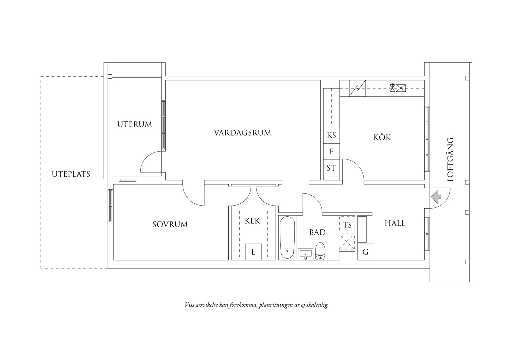 Planritning 1 Nylänningen 2
