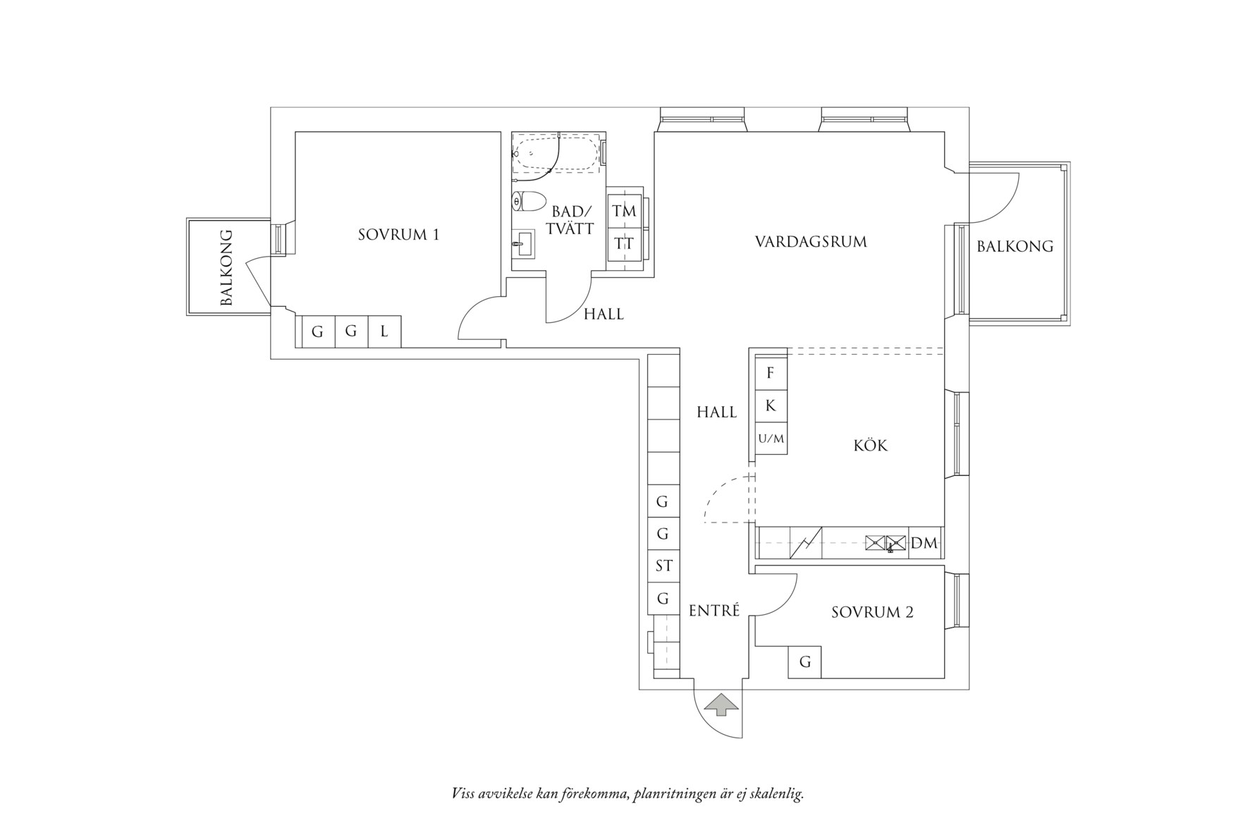 Planritning 1 Walter Bengtssons Gata 18