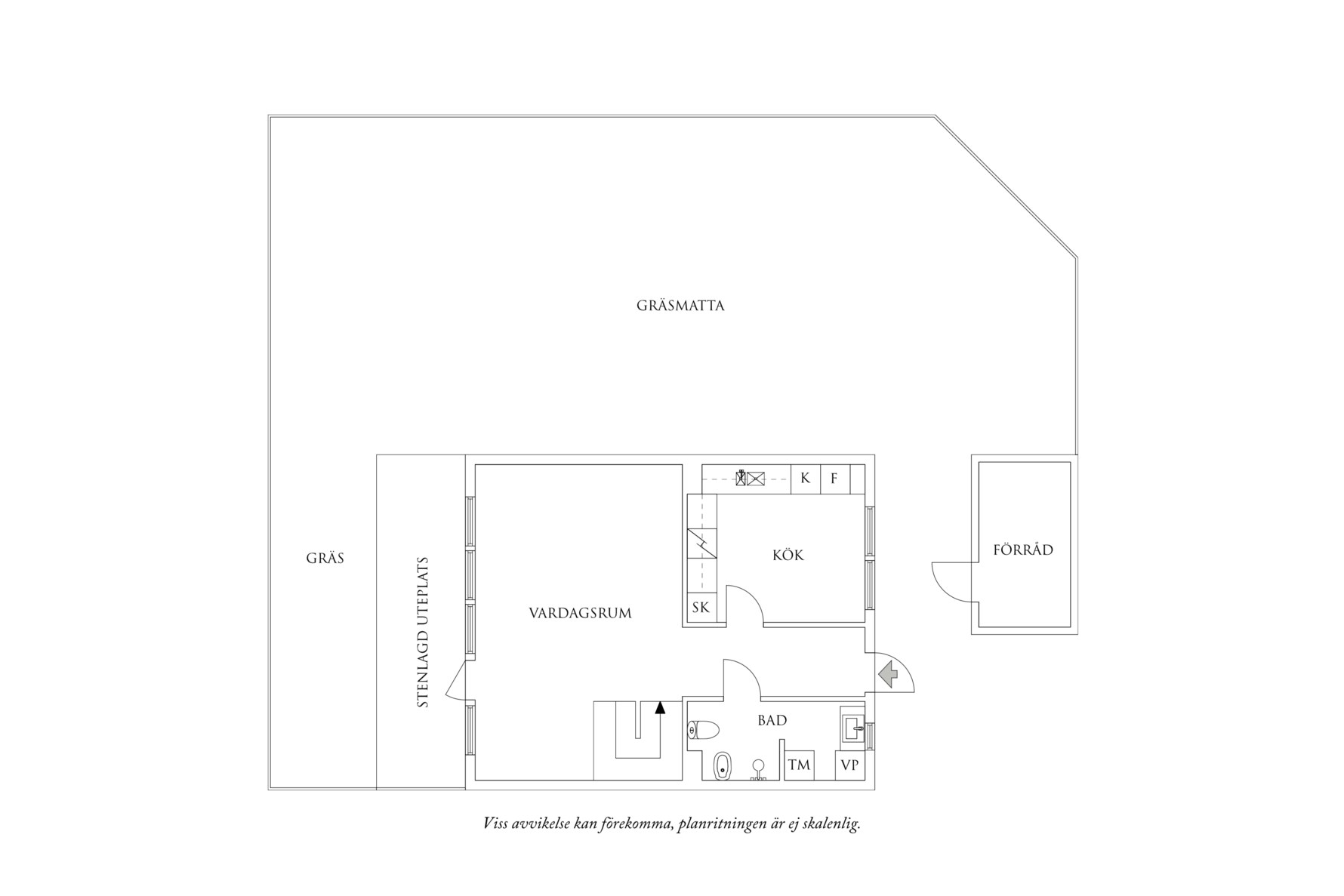 Planritning 1 Uggledals Byväg 22