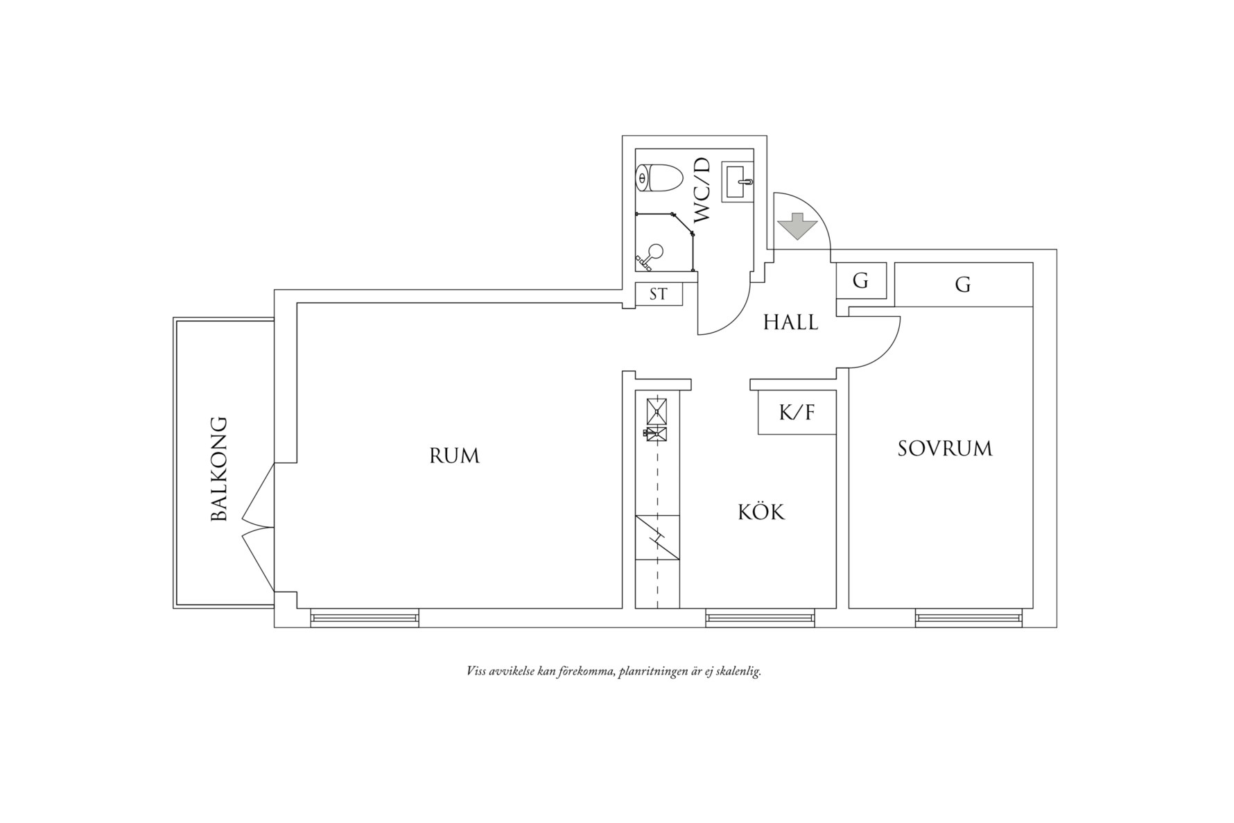 Planritning 1 Råstensgatan 40E