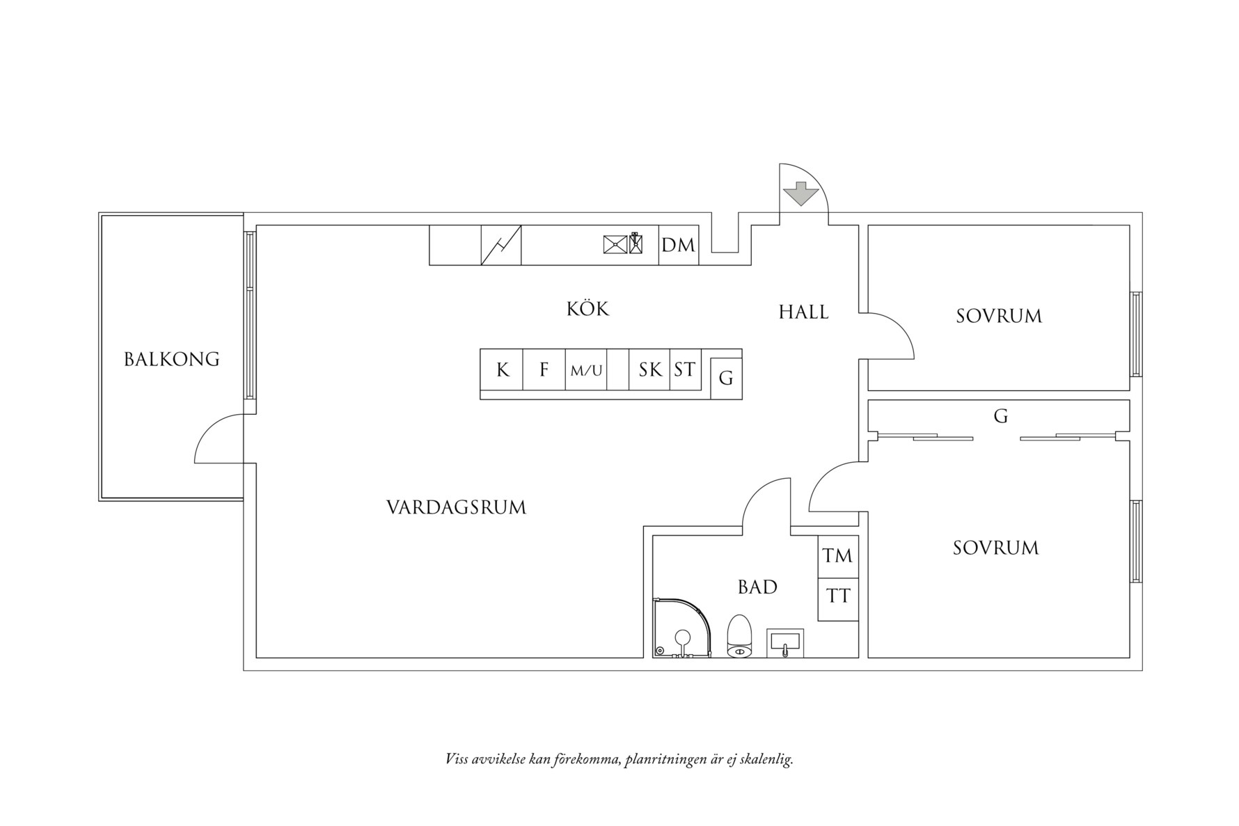 Planritning 1 Mölndalsvägen 69C