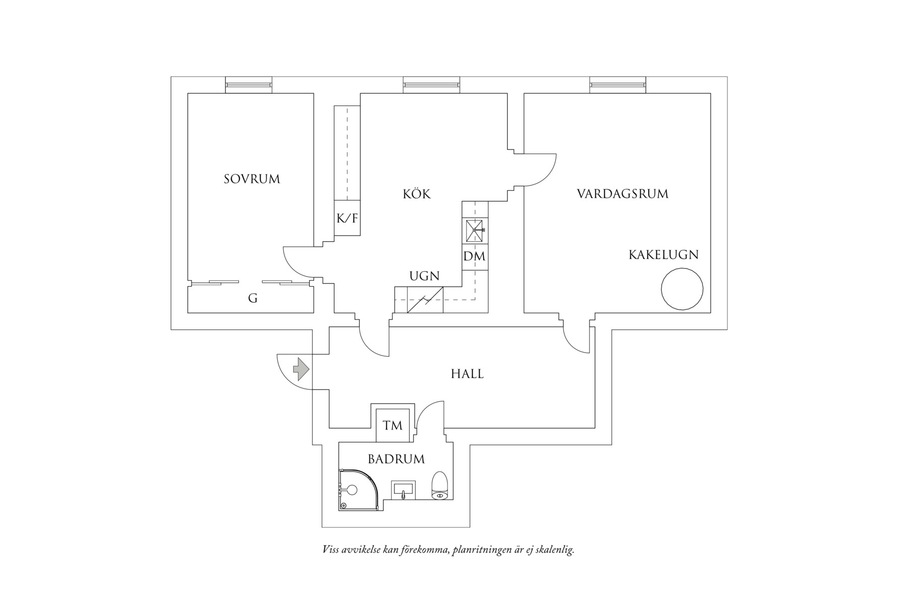 Planritning 1 Västgötagatan 11