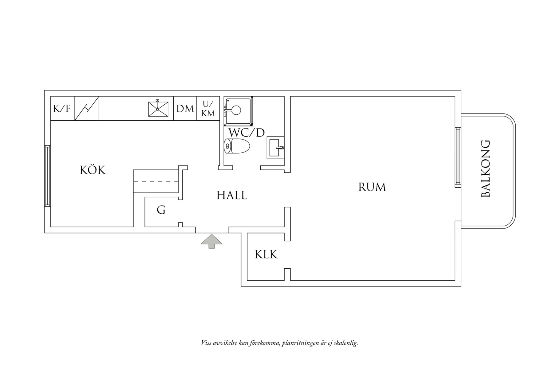 Planritning 1 Iskällareliden 10A