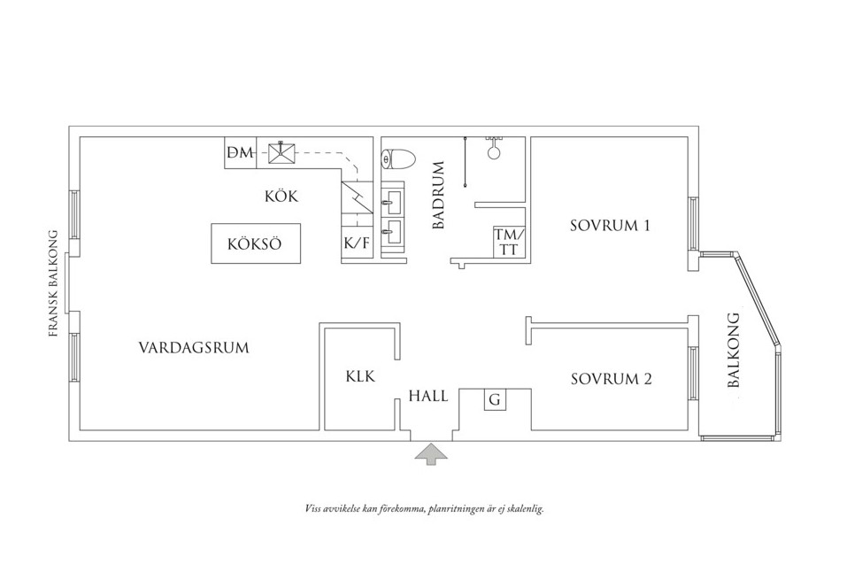 Planritning 1 Linnéplatsen 3