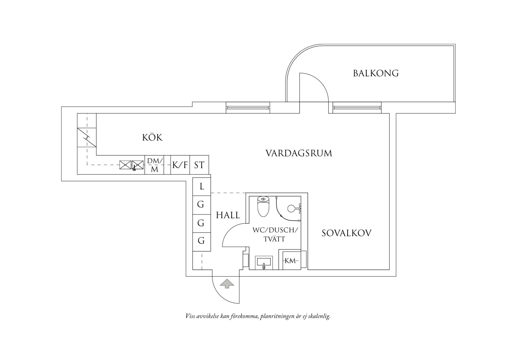 Planritning 1 Hedtångsvägen 31B