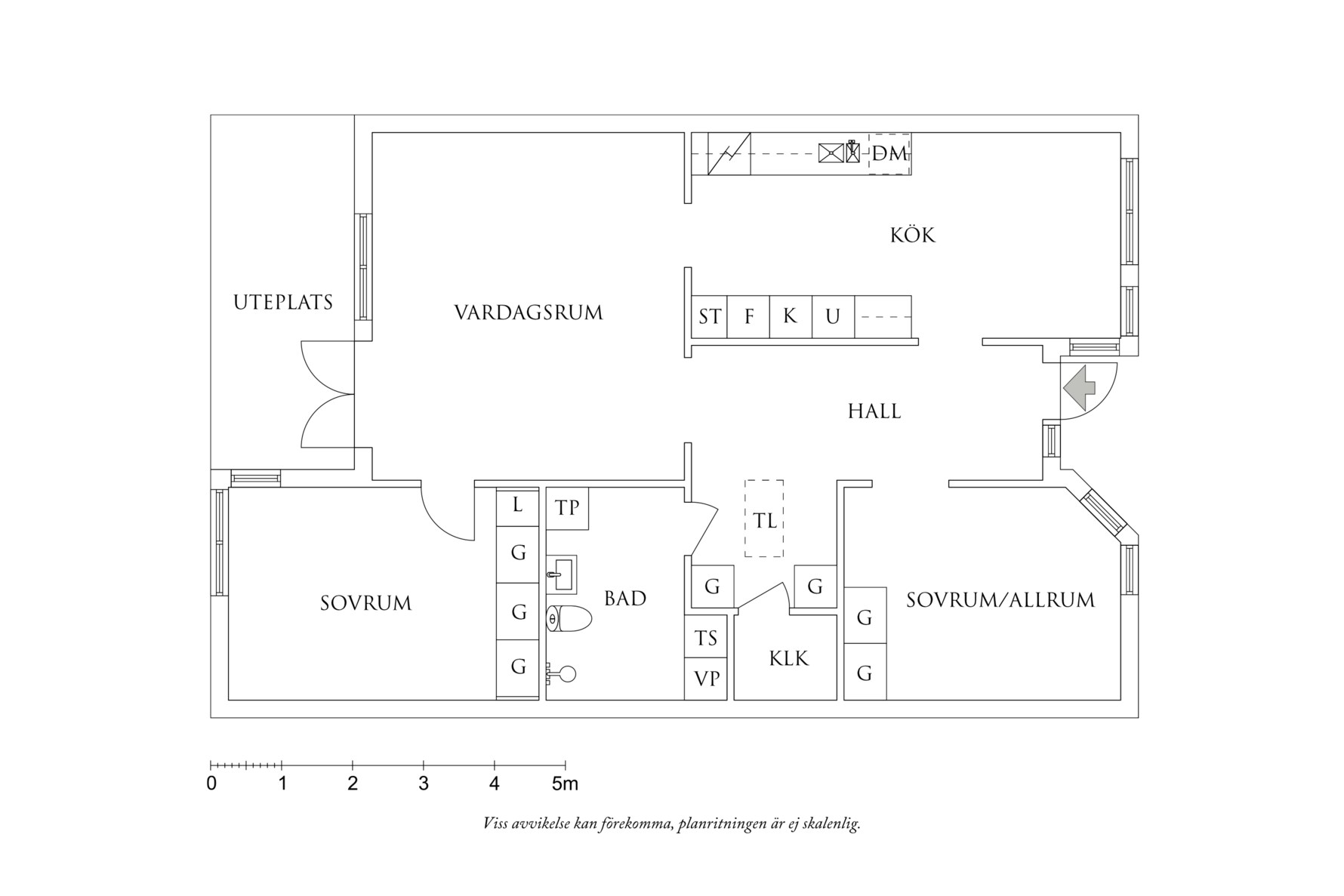 Planritning 1 Tångengården 7