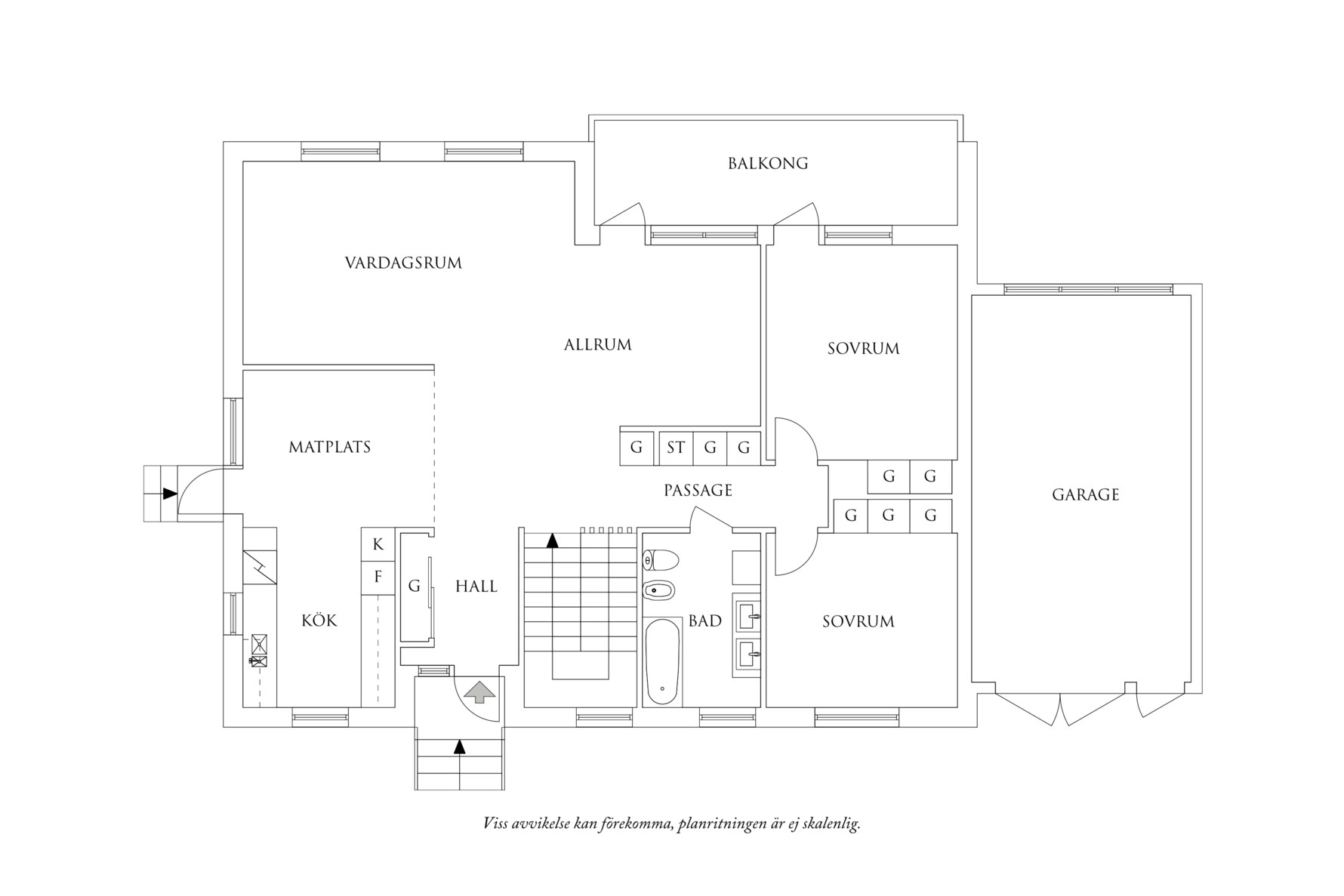 Planritning 1 Tjädergatan 28