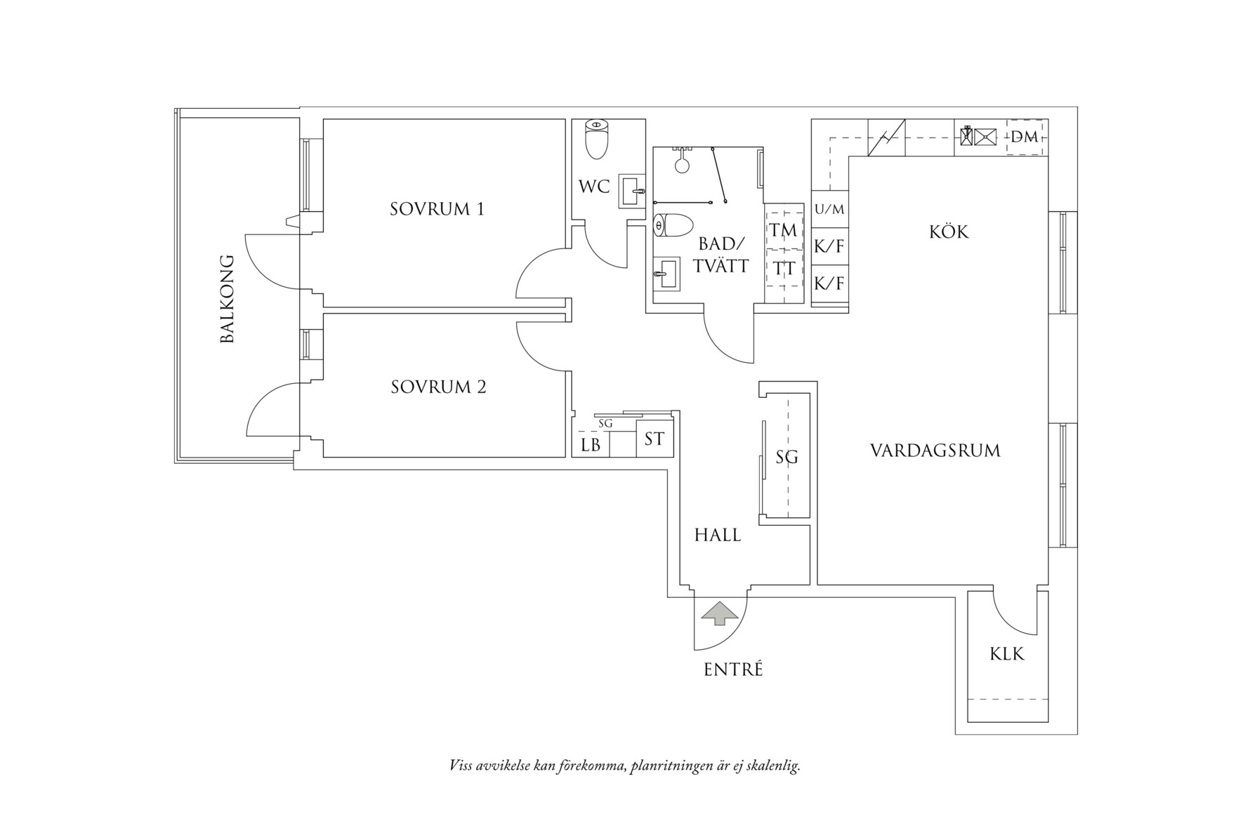 Planritning 1 Ebbe Lieberathsgatan 27E