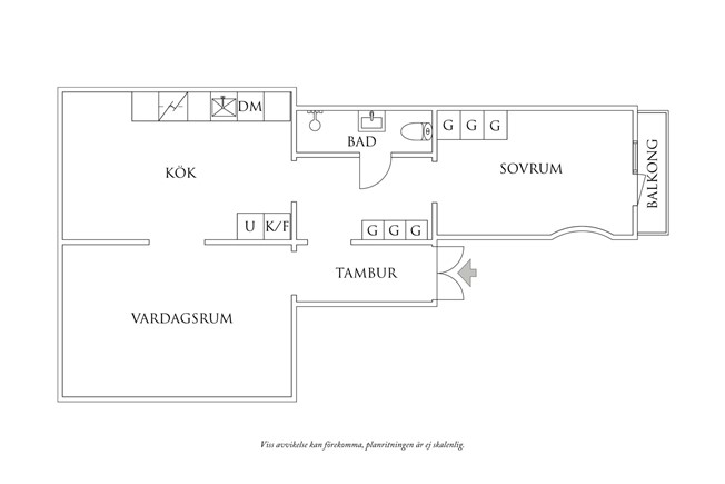 Planritning 1 Aschebergsgatan 32