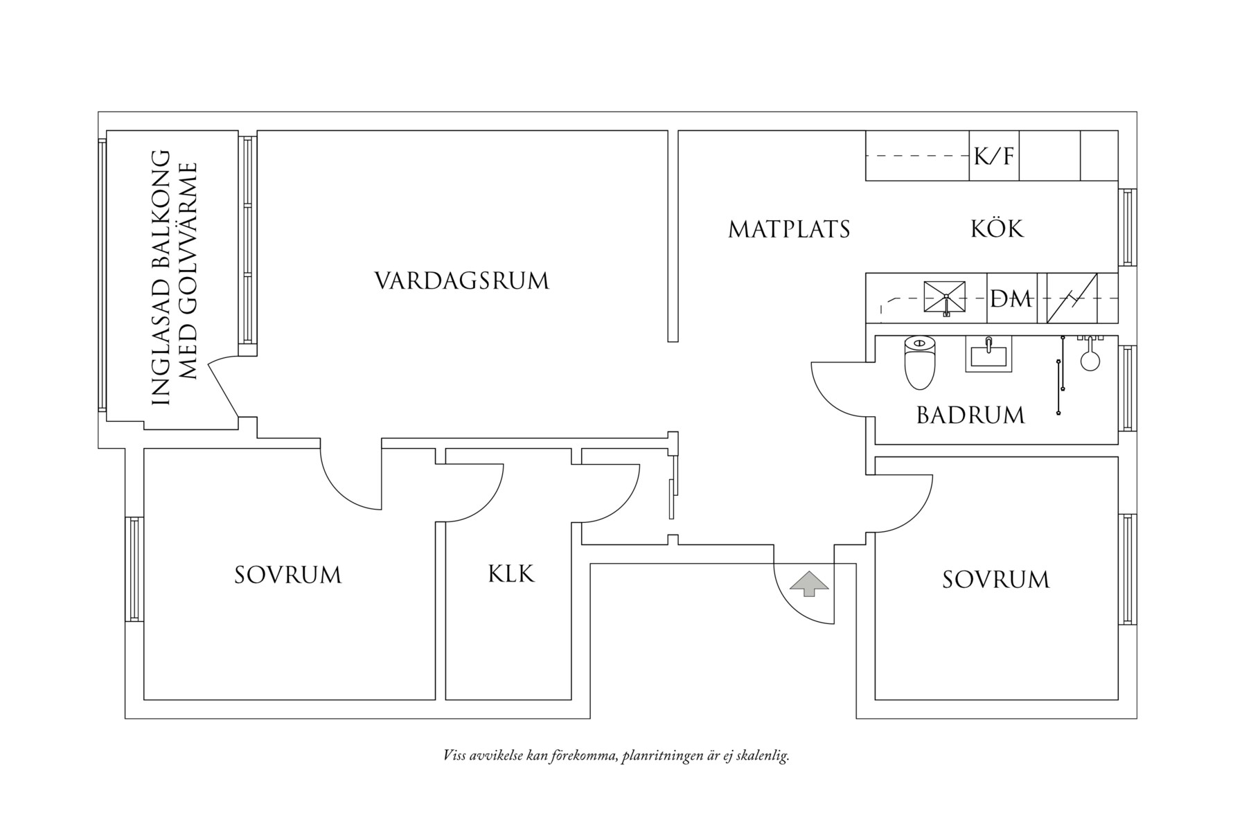 Planritning 1 Kapplandsgatan 42