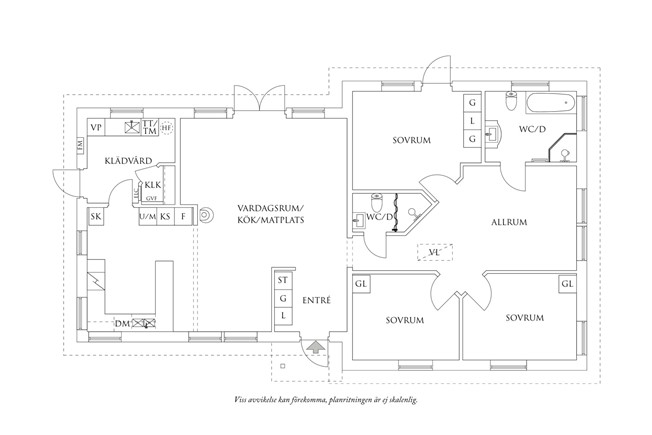 Planritning 1 Skogsbovägen 47