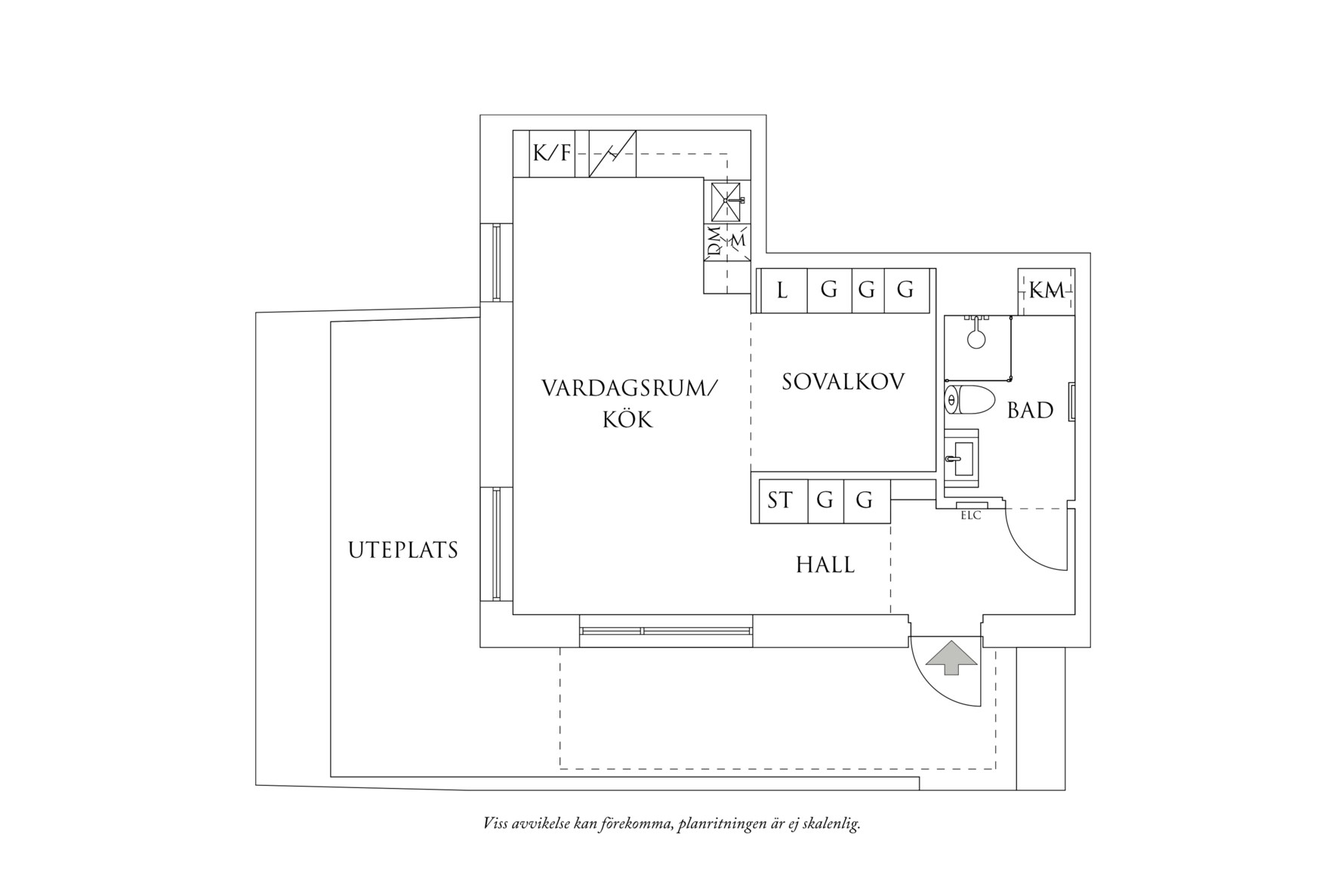 Planritning 1 Kobbeslätten 6J