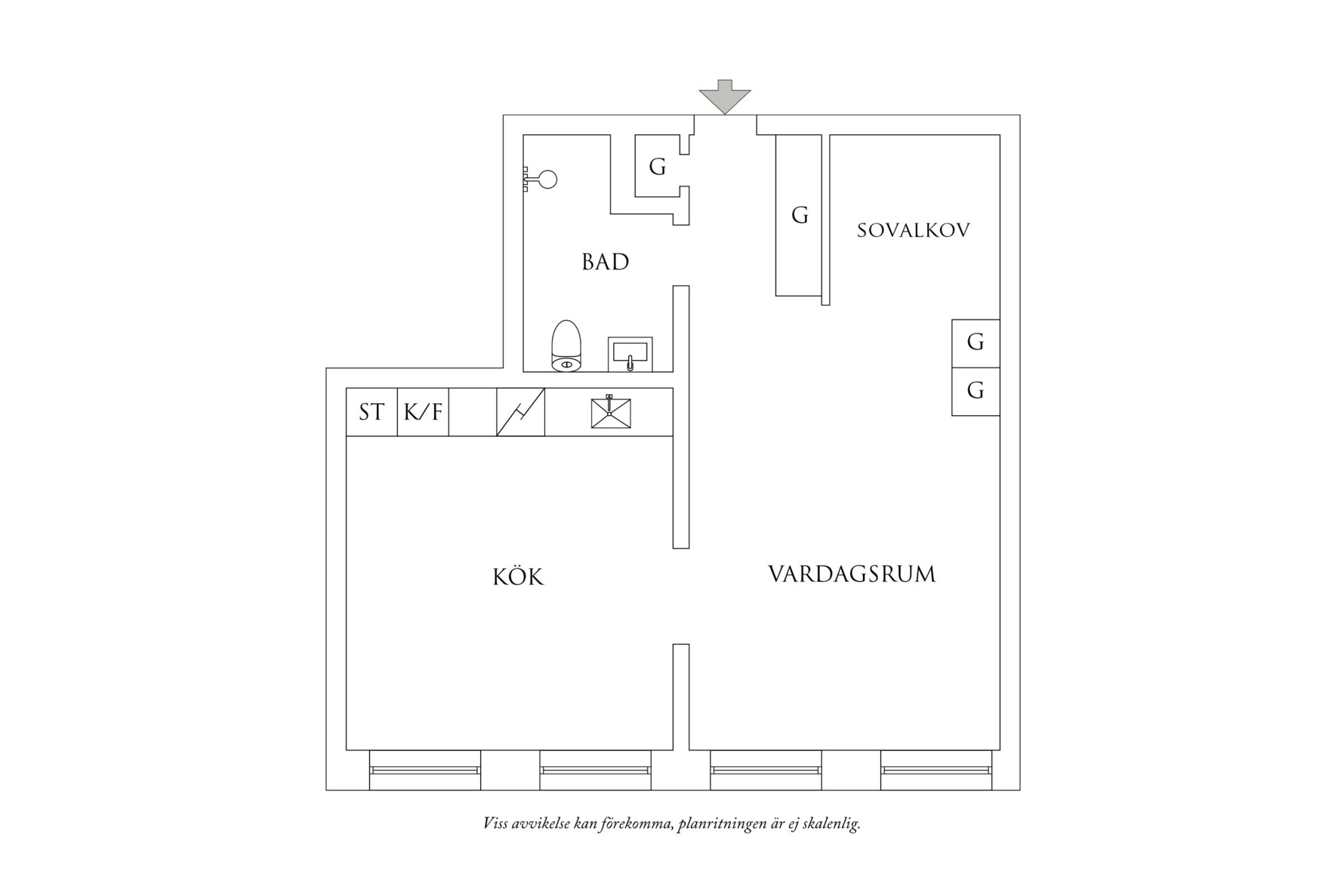 Planritning 1 Gibraltargatan 18