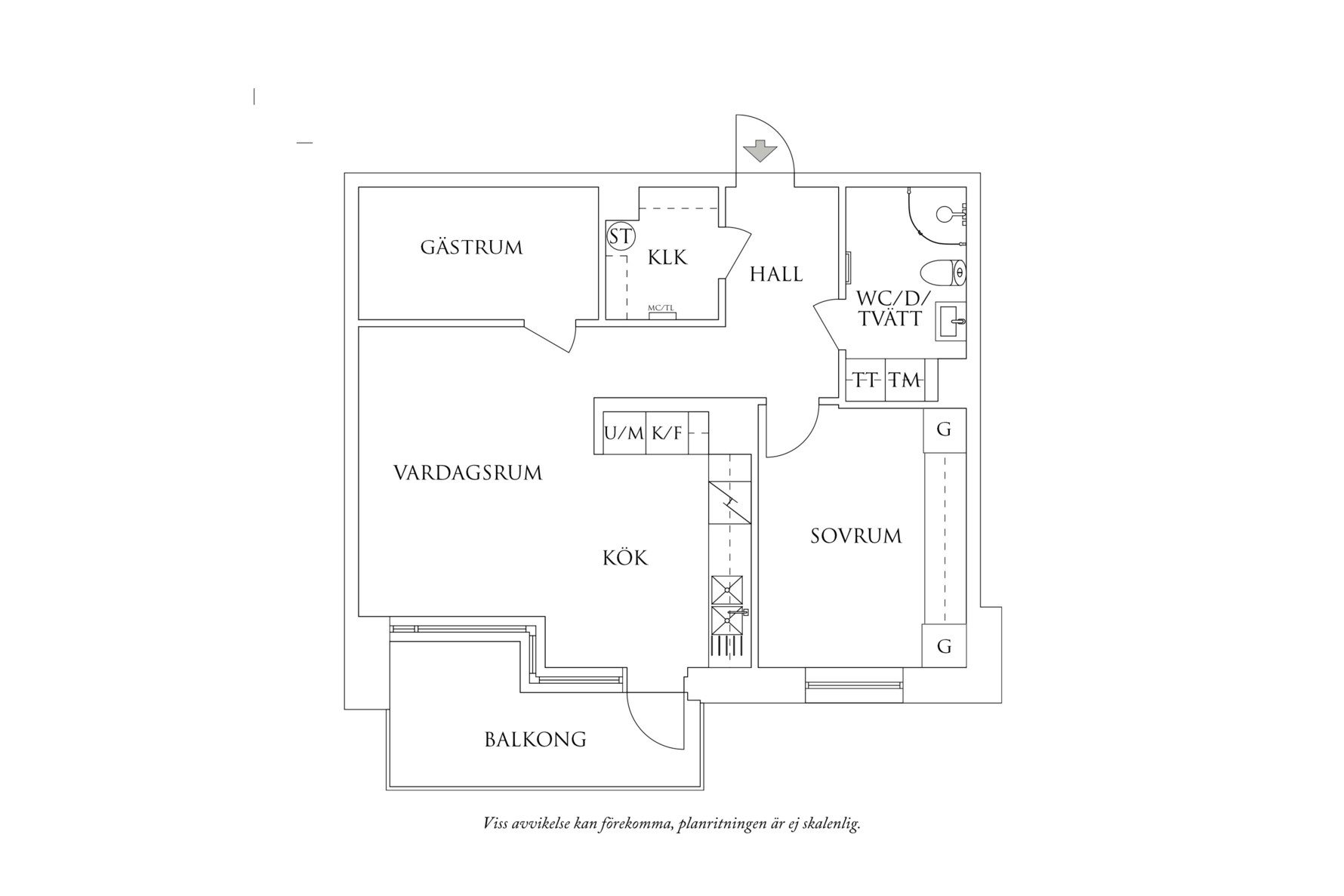 Planritning 1 Sonya Hedenbratts Gata 1
