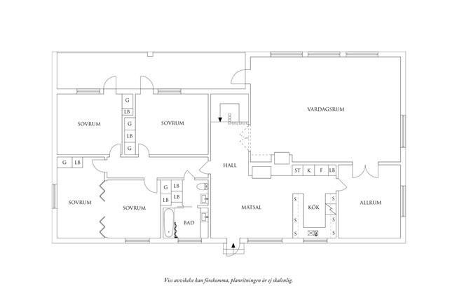 Planritning 2 Kläppestigen 12