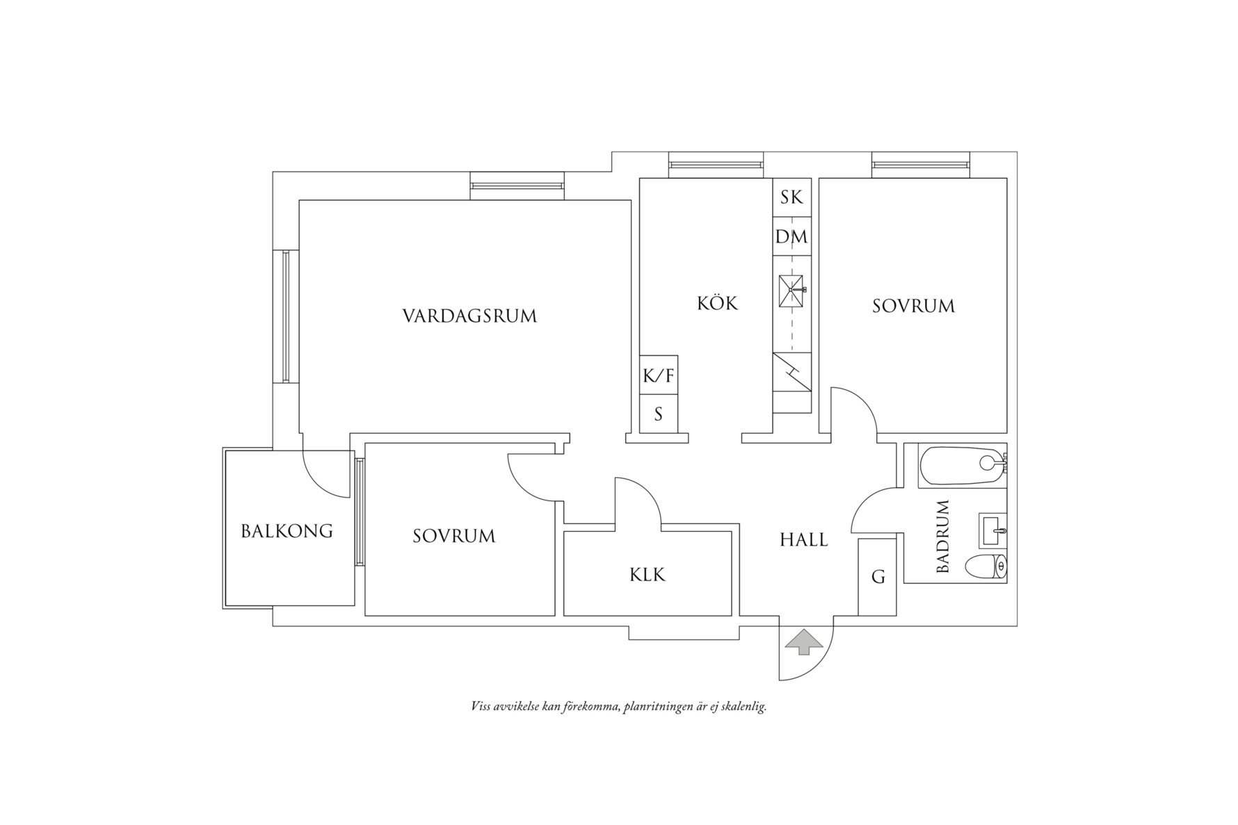 Planritning 1 Fiolgatan 6