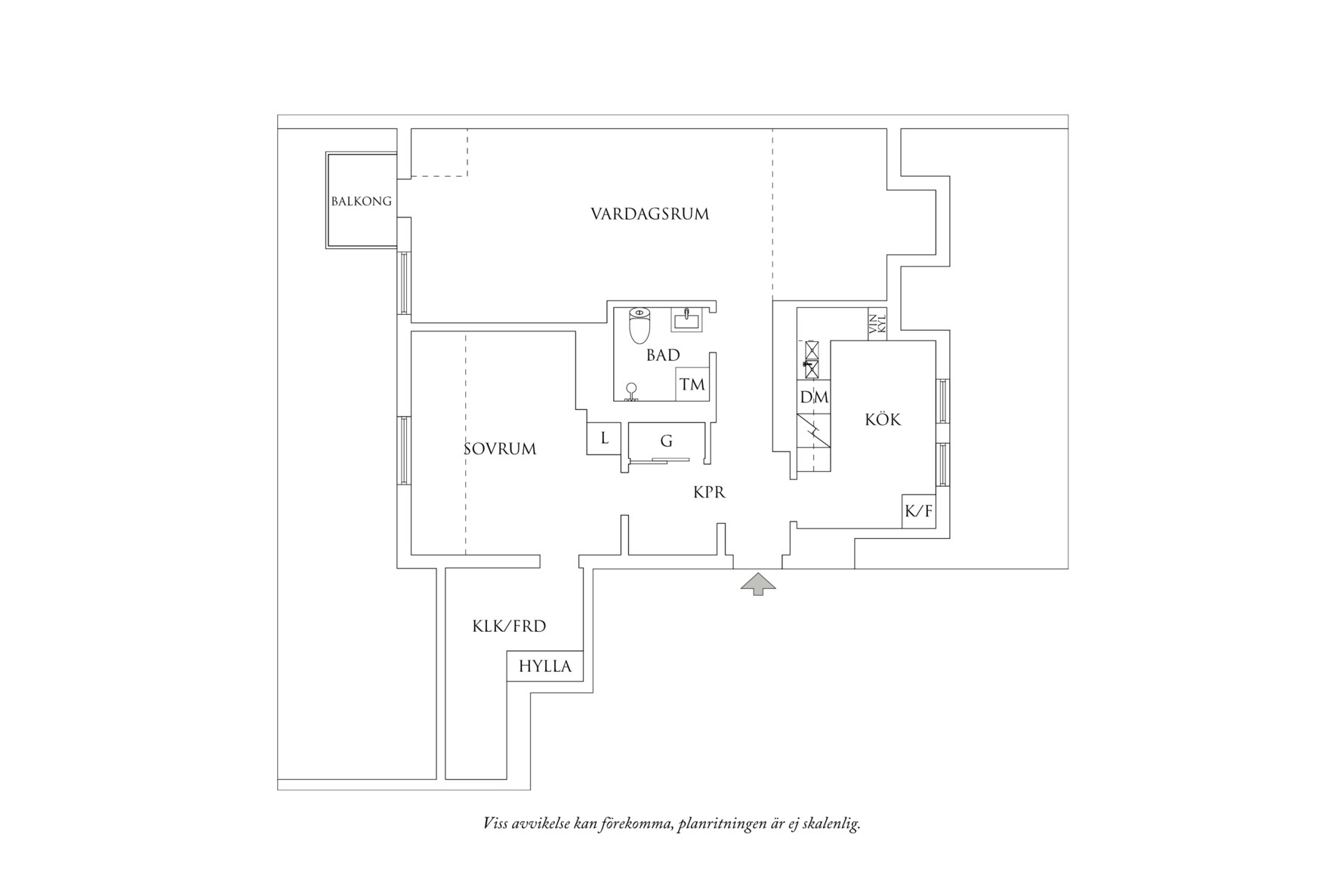Planritning 1 Folkungagatan 11A