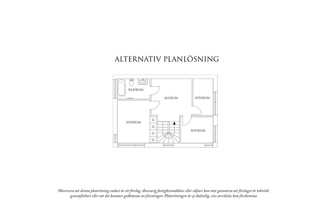 Planritning 3 Agda Helins väg 3