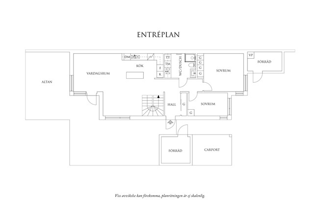 Planritning 1 Agda Helins väg 3
