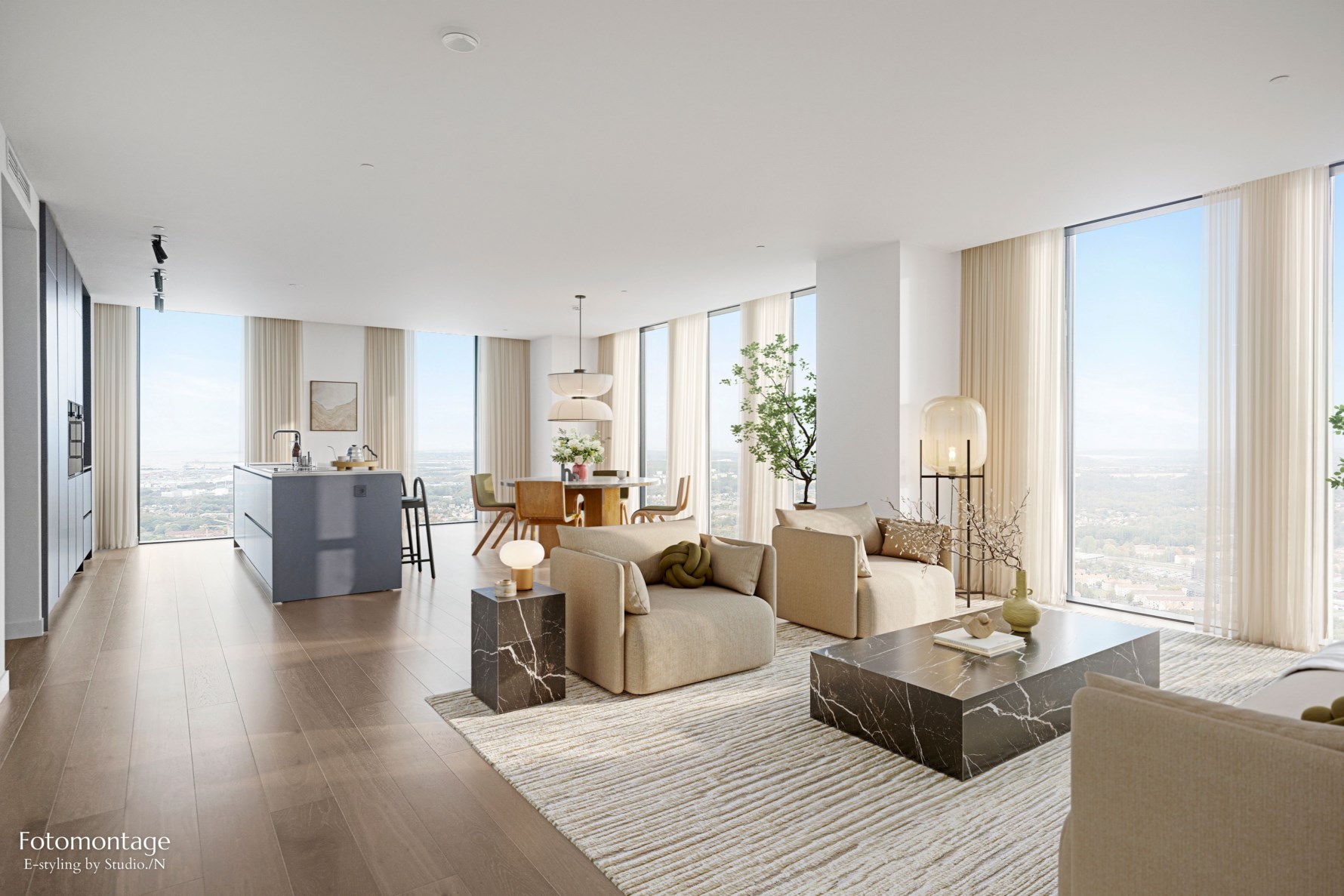 Bilden är ett fotomontage med e-styling