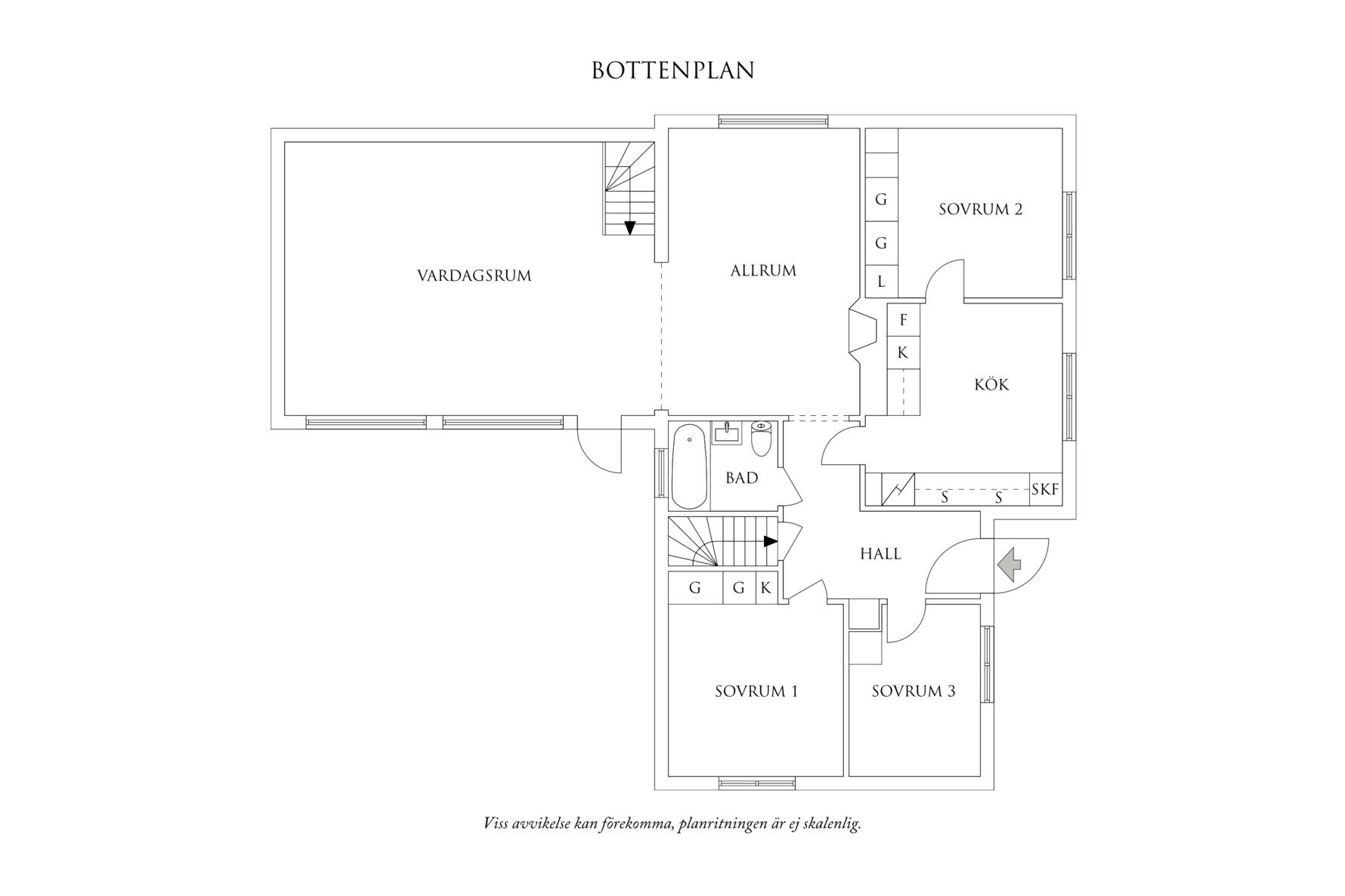 Planritning 1 Oxögedal 33