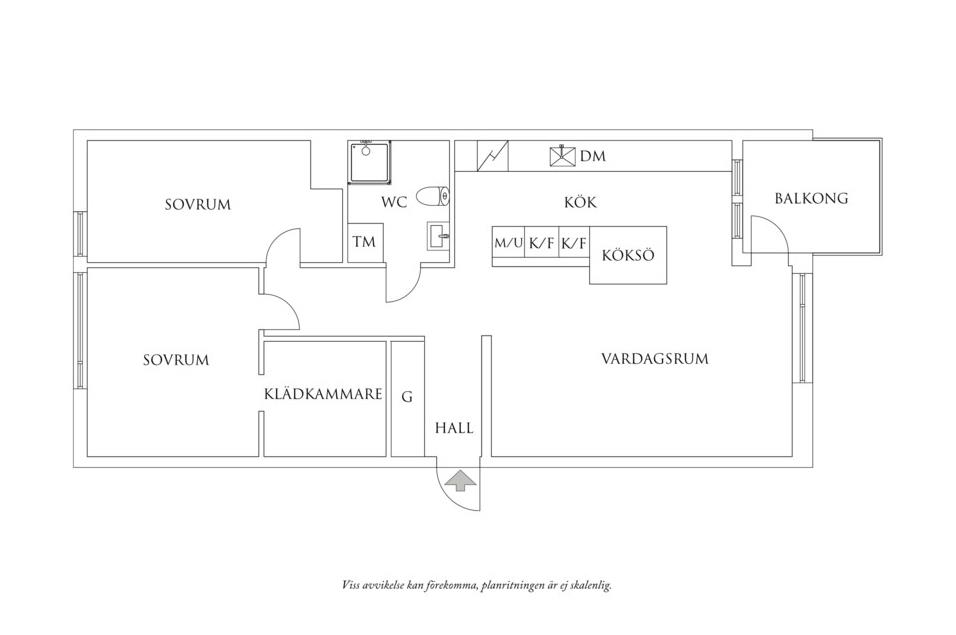 Planritning 1 Viktoriagatan 40