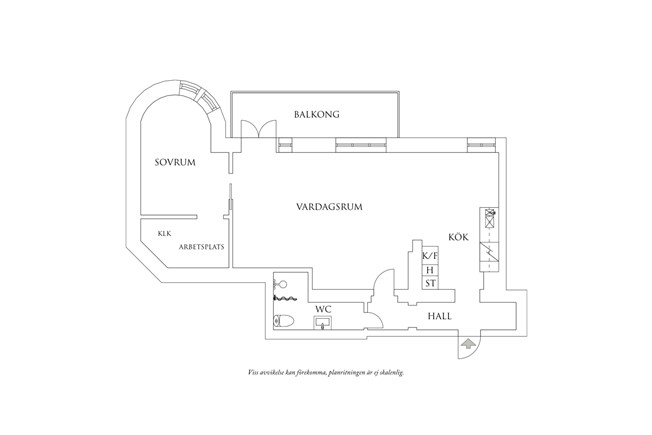 Planritning 1 Arsenalsgatan 4B