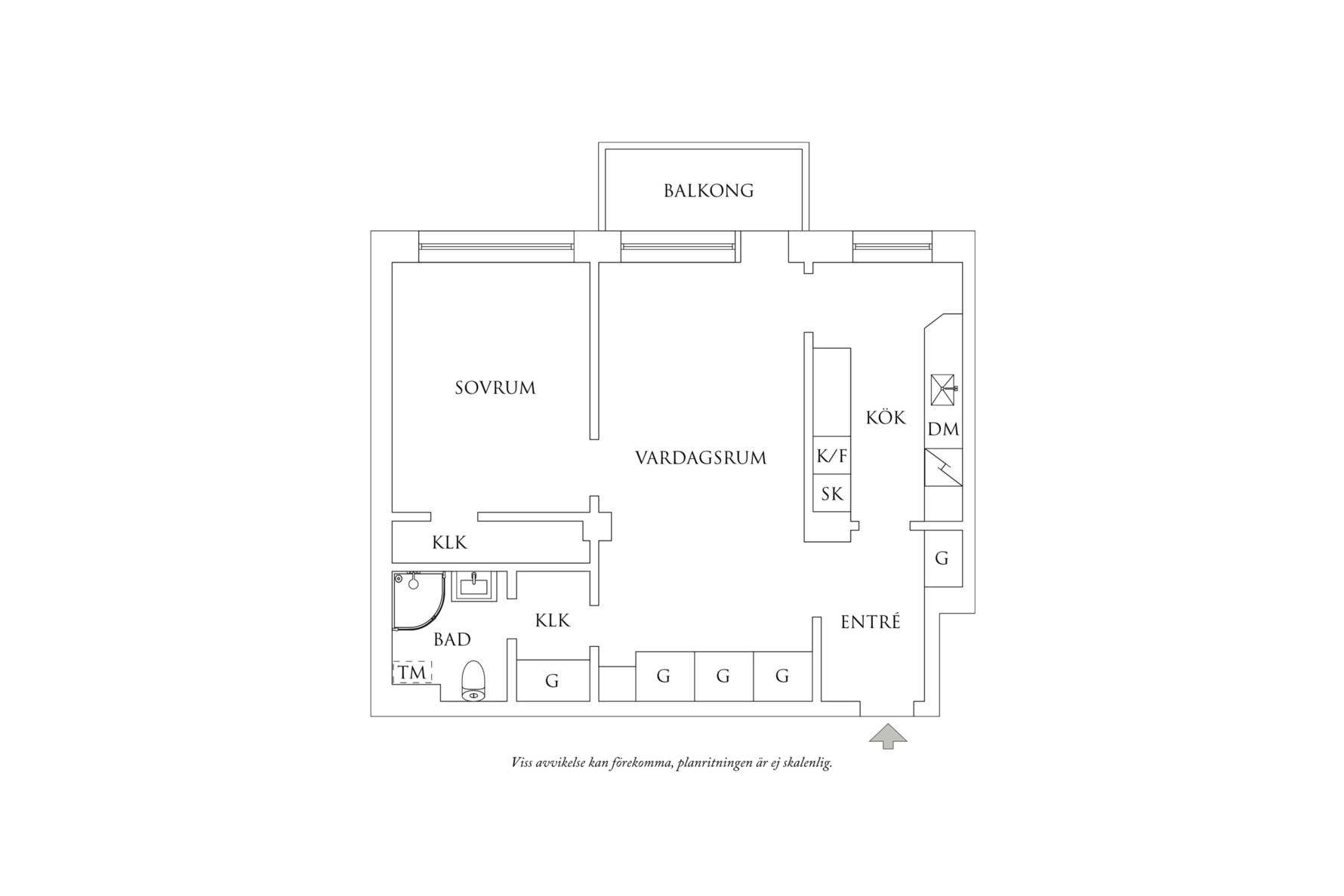Planritning 1 Norra gubberogatan 17