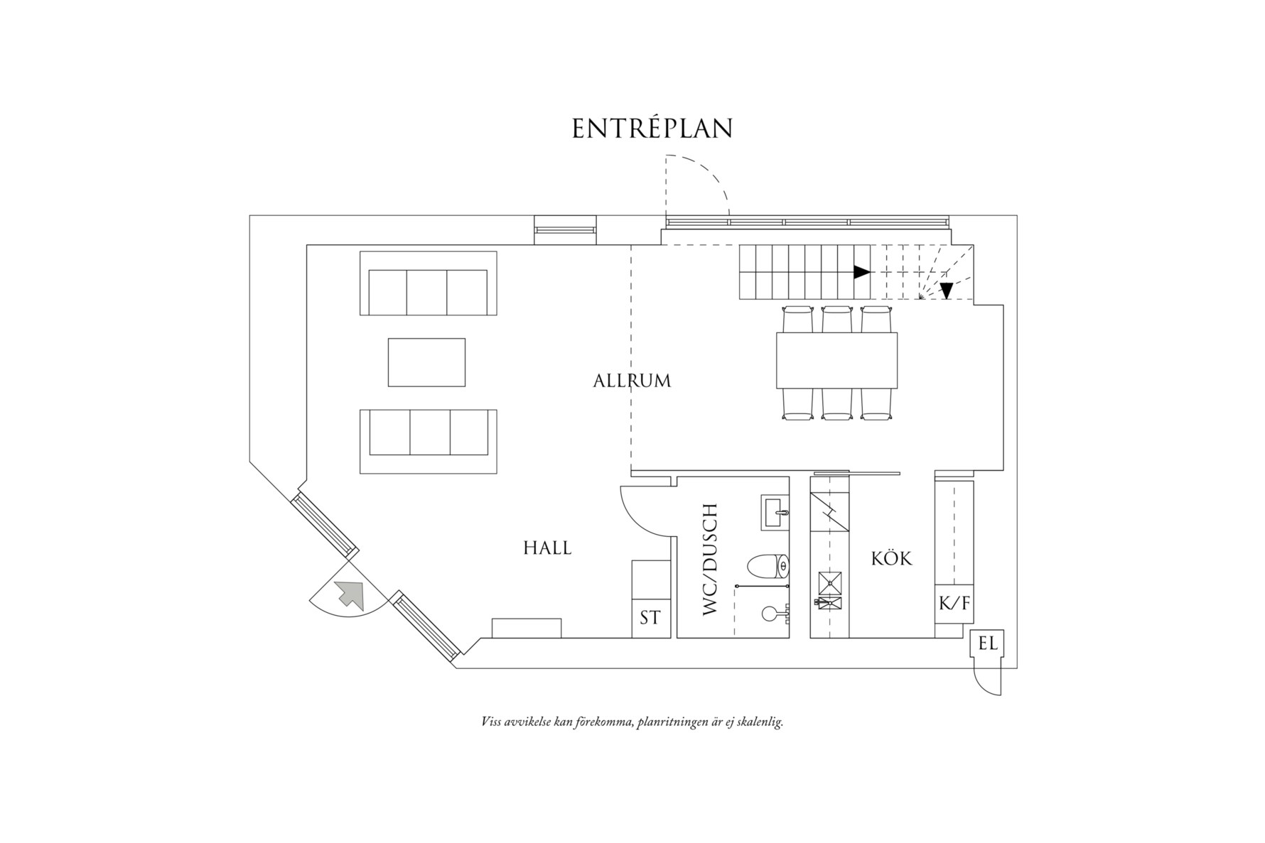 Planritning 1 Klippan 1E