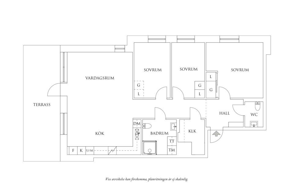 Planritning 1 Uggleberget 26