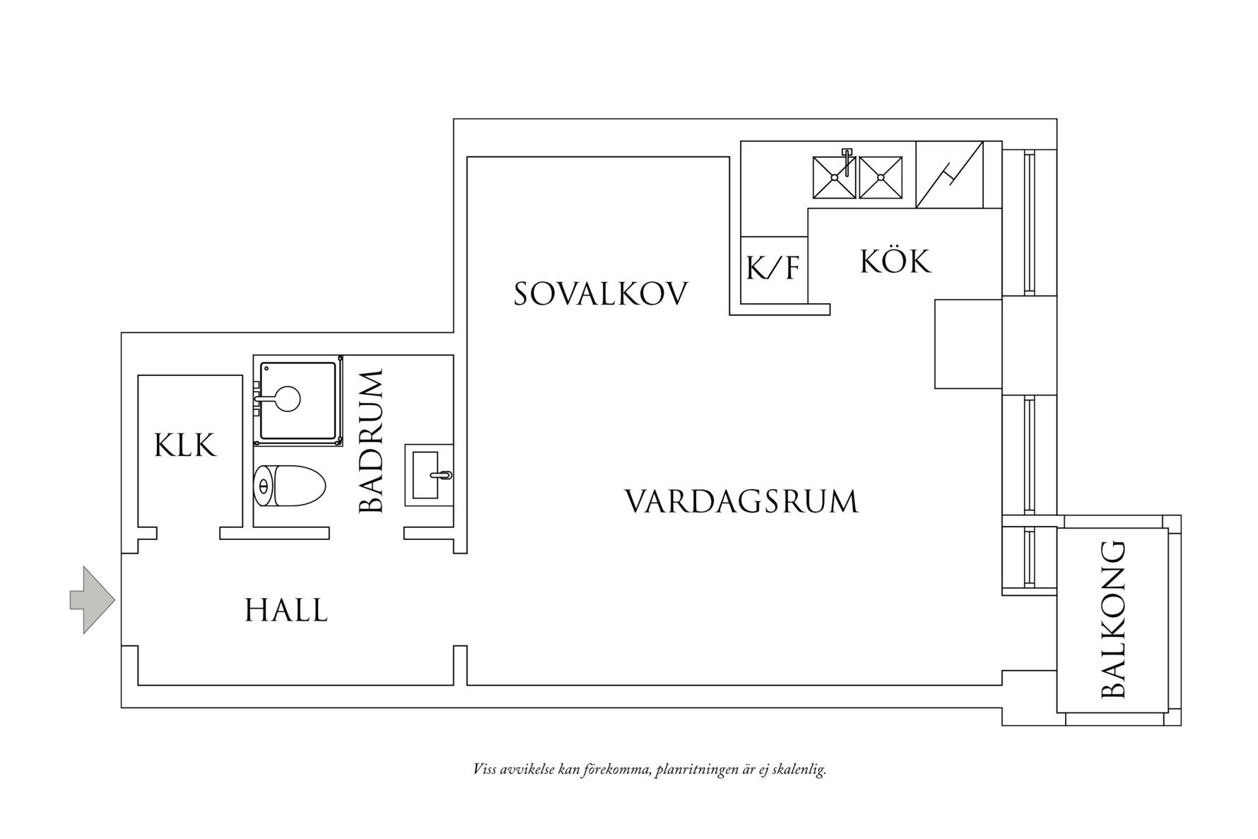 Planritning 1 Eklandagatan 38