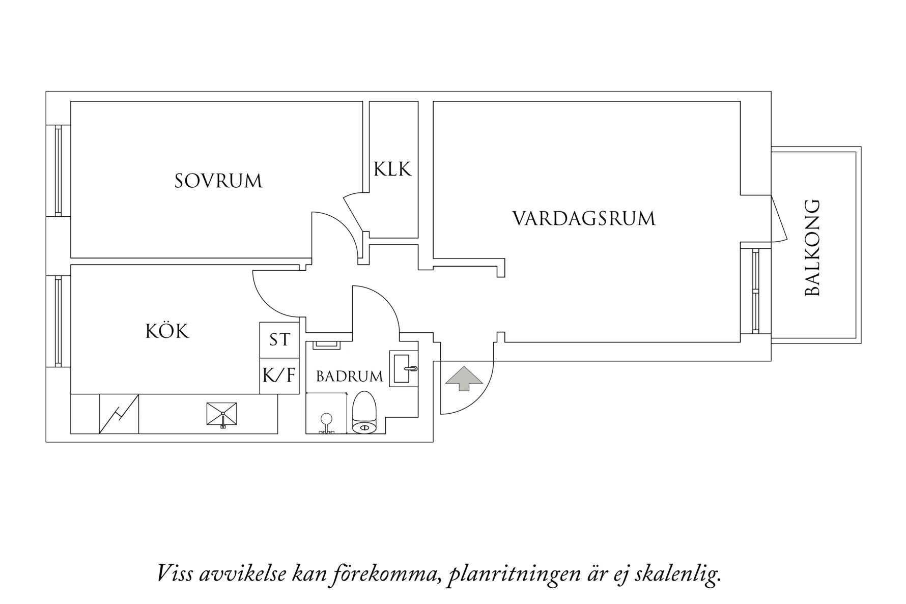 Planritning 1 Eklandagatan 54D