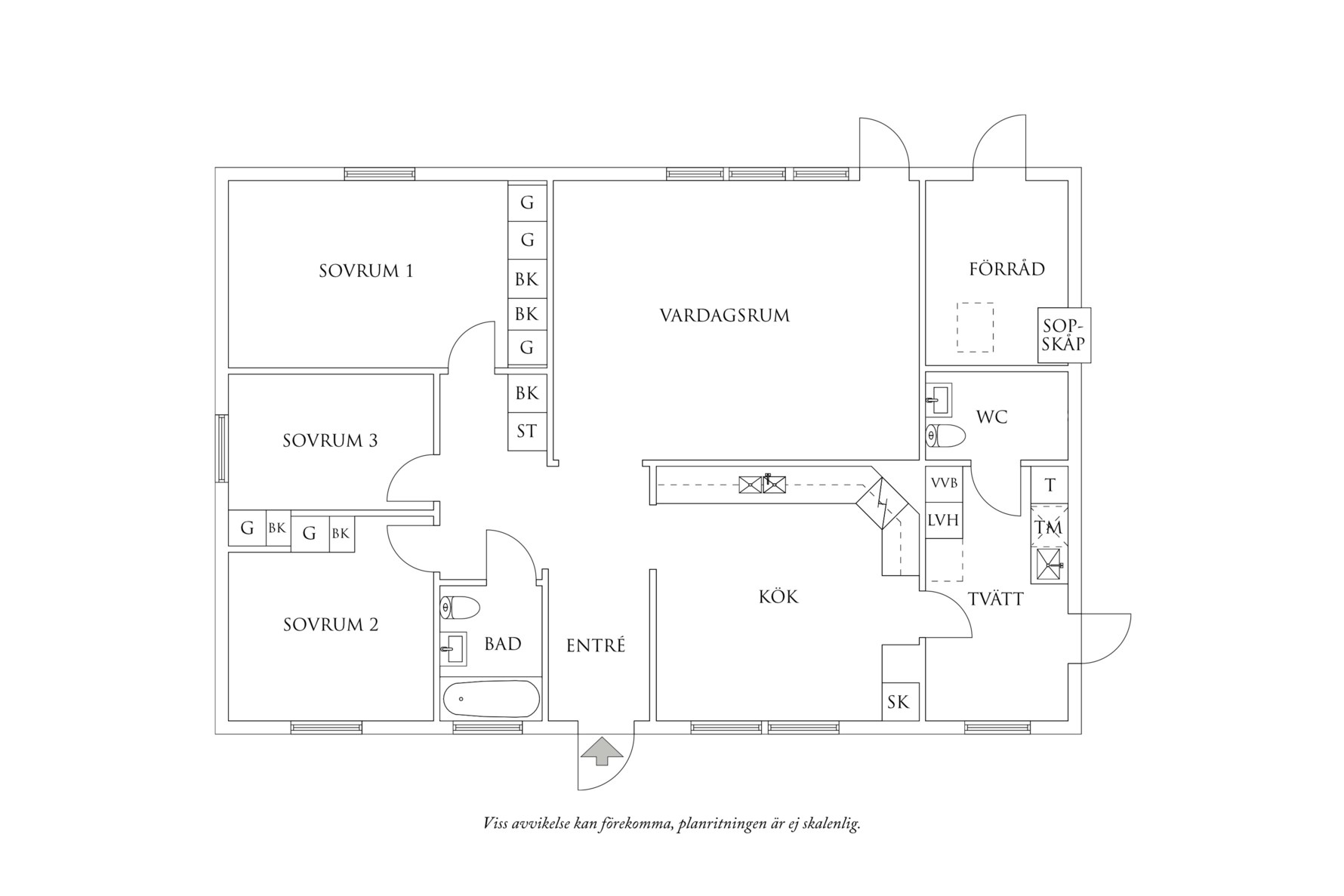 Planritning 1 Starlanda Skogsbol 5