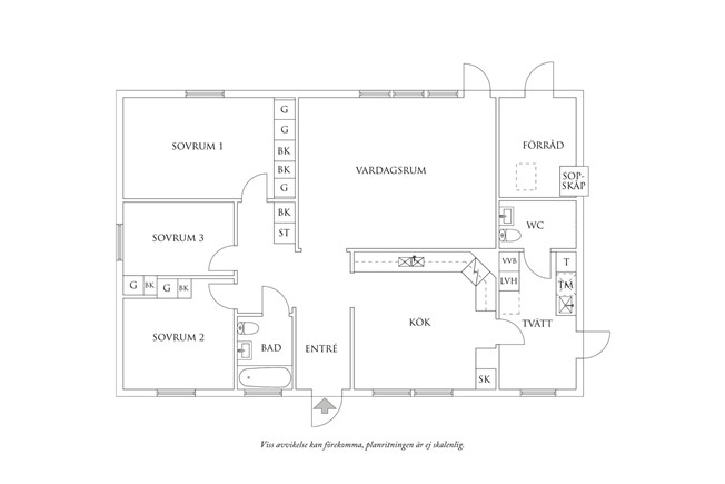 Planritning 1 Starlanda Skogsbol 5