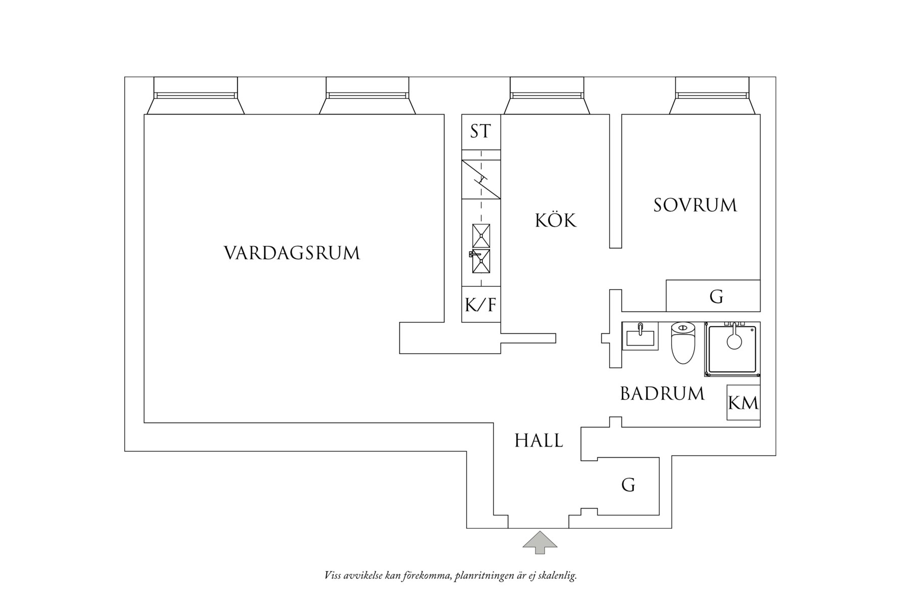 Planritning 1 Lundgrensgatan 12