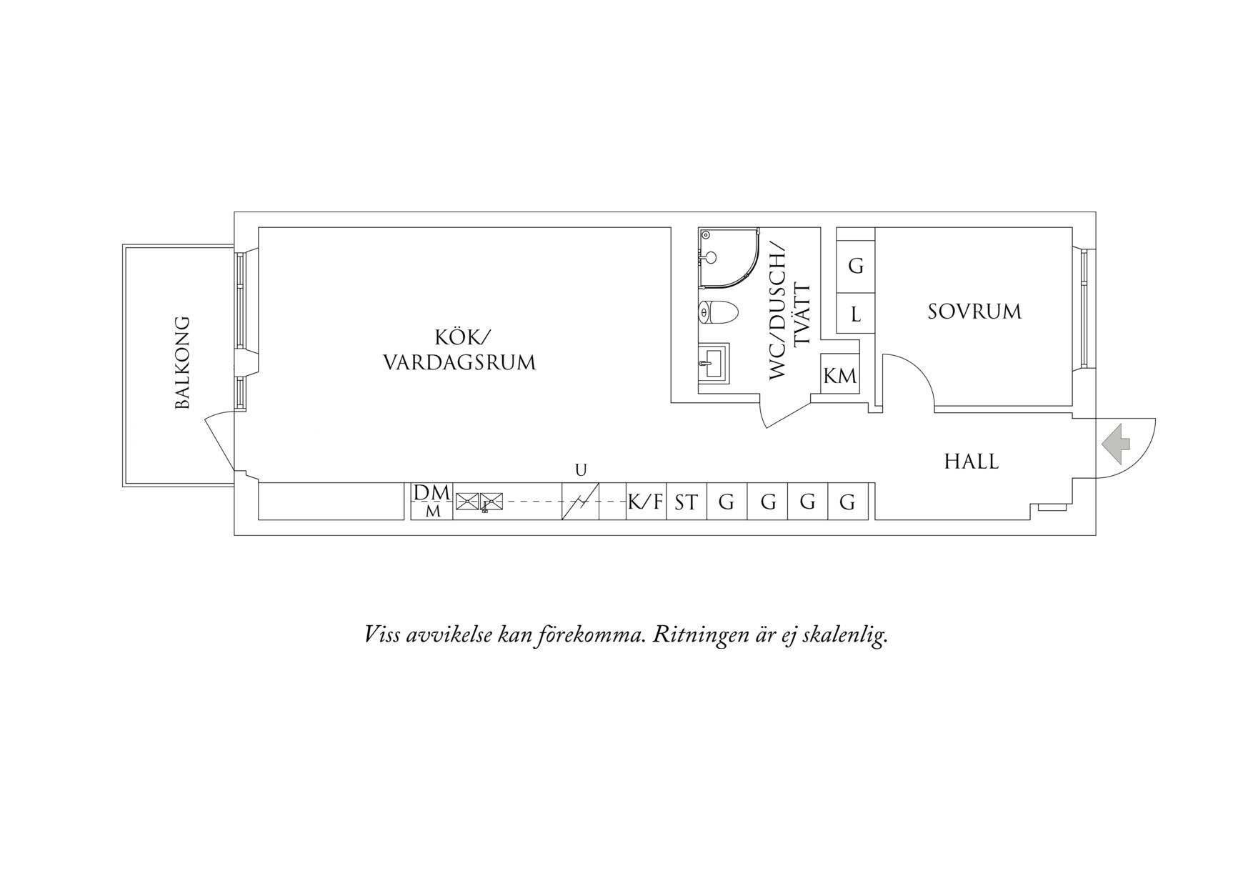 Planritning 1 Ebbe Lieberathsgatan 16C