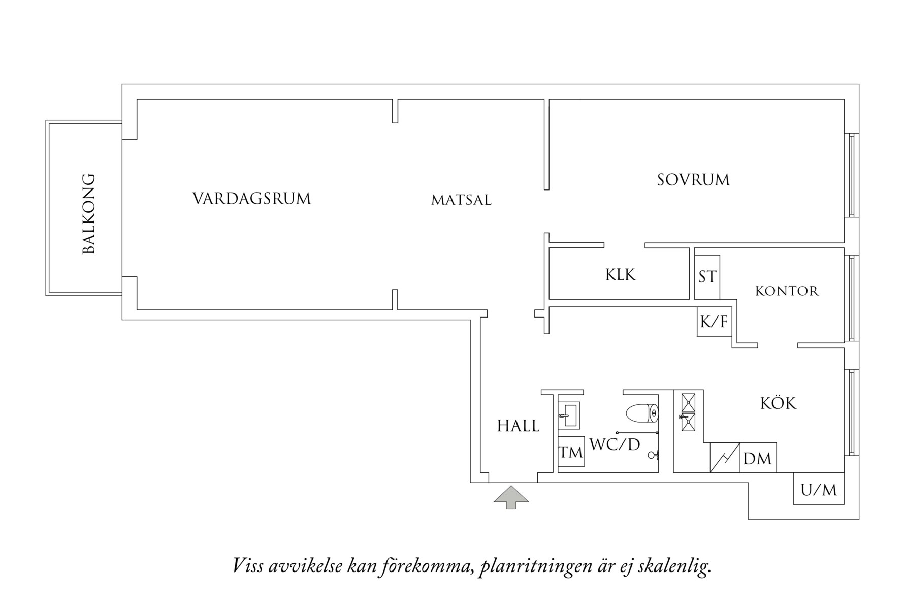 Planritning 1 Eklandagatan 41B
