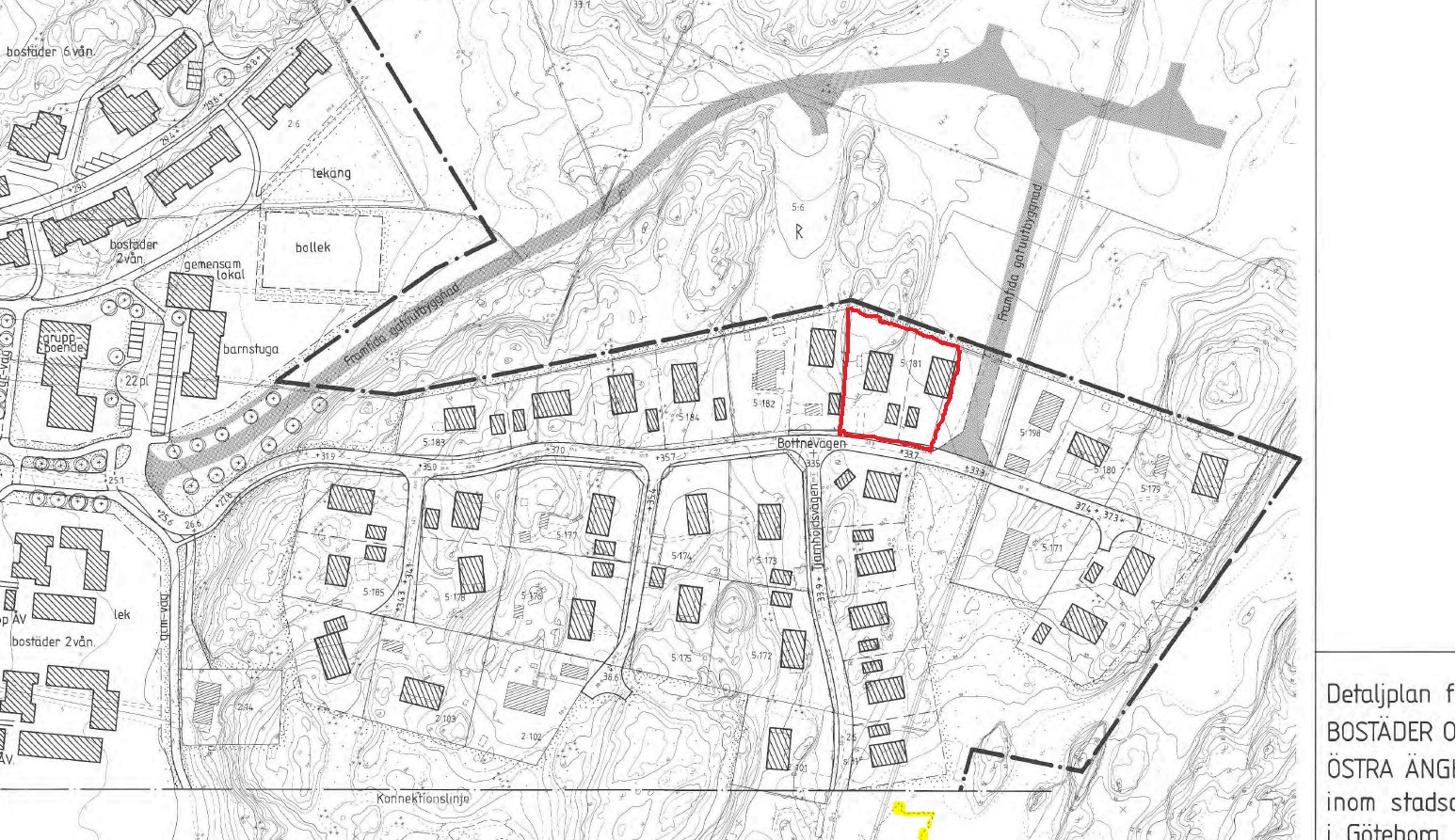 Bild tagen från detaljplan