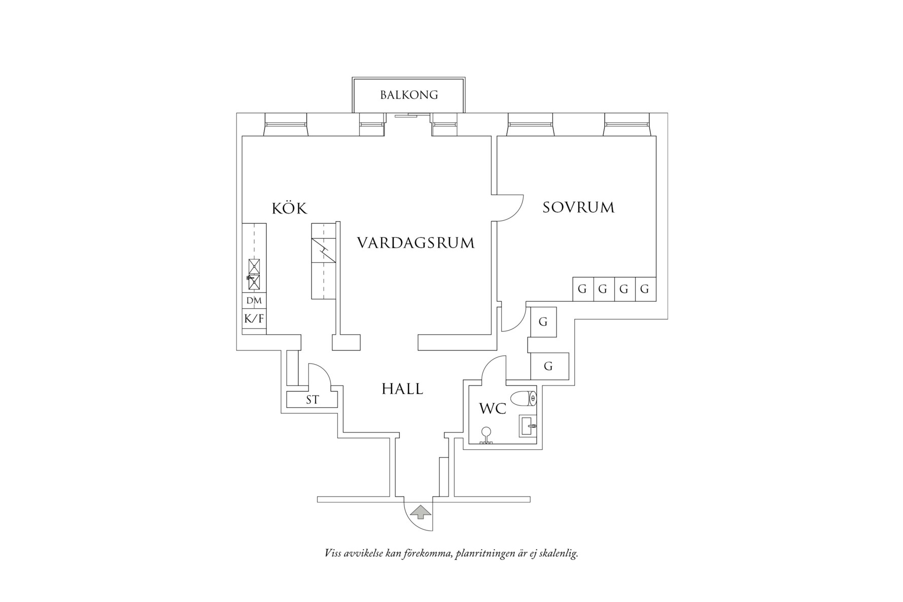 Planritning 1 Gibraltargatan 28