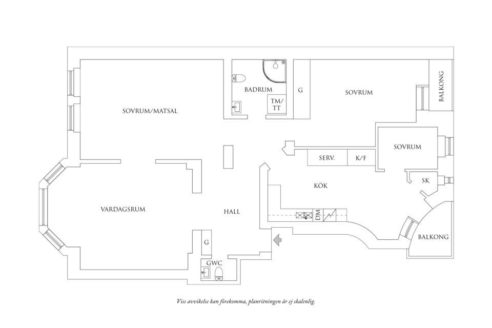 Planritning 1 Hedåsgatan 7