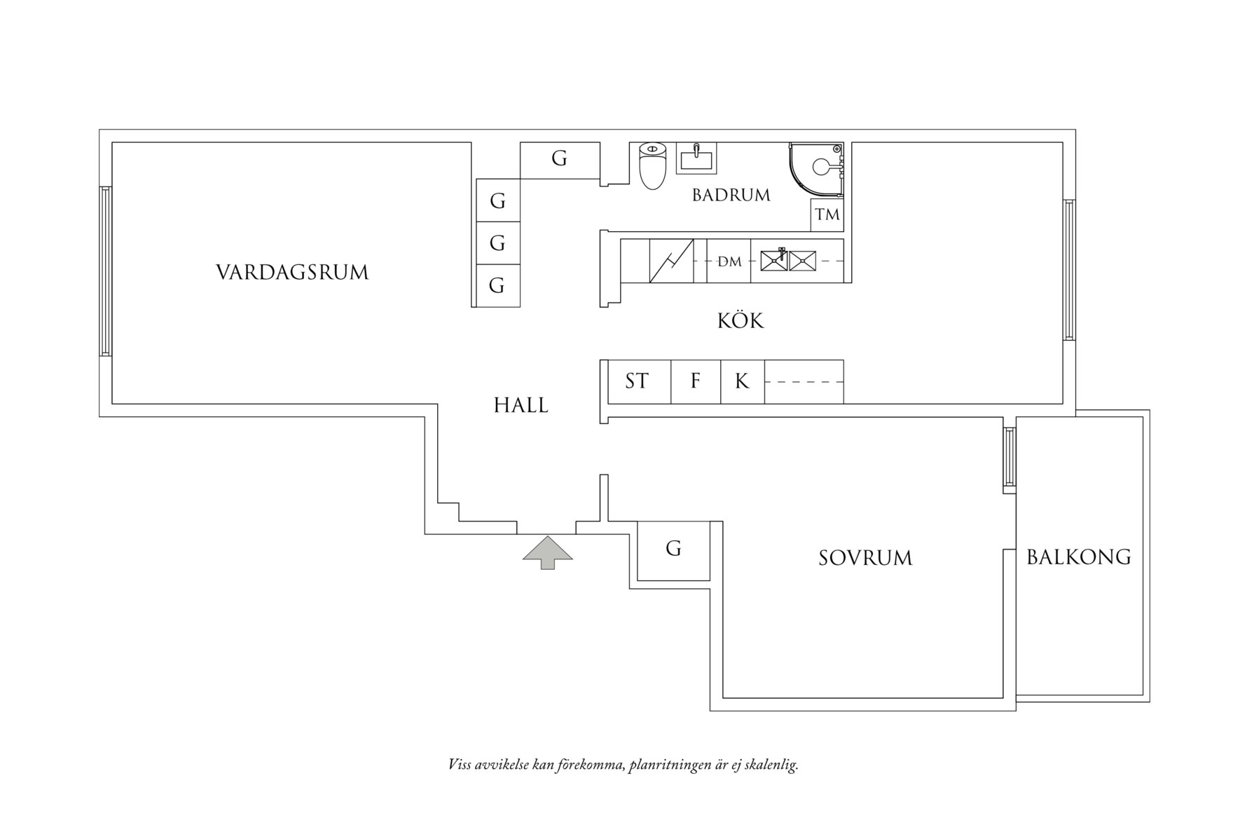 Planritning 1 Axgatan 26