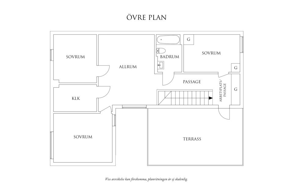 Planritning 2 Skogskullevägen 33