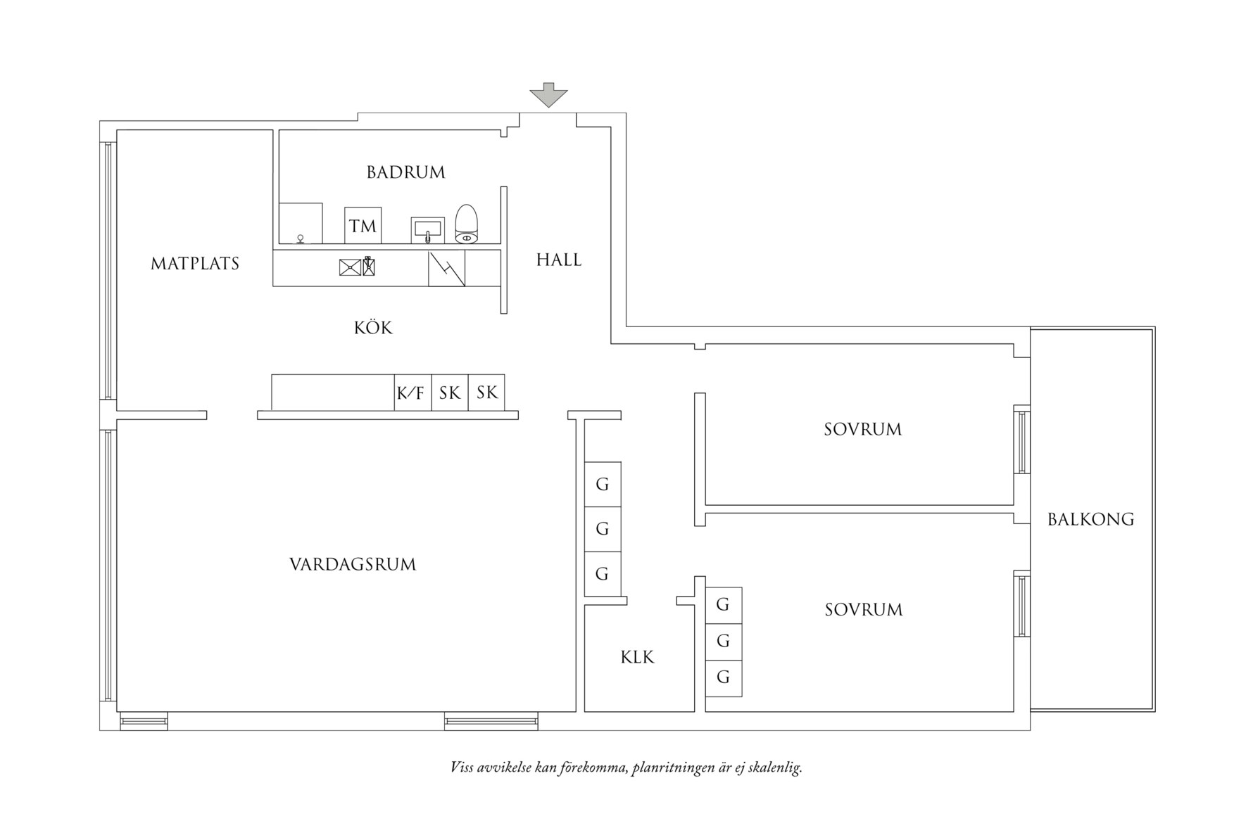 Planritning 1 Vaktmästaregången 6