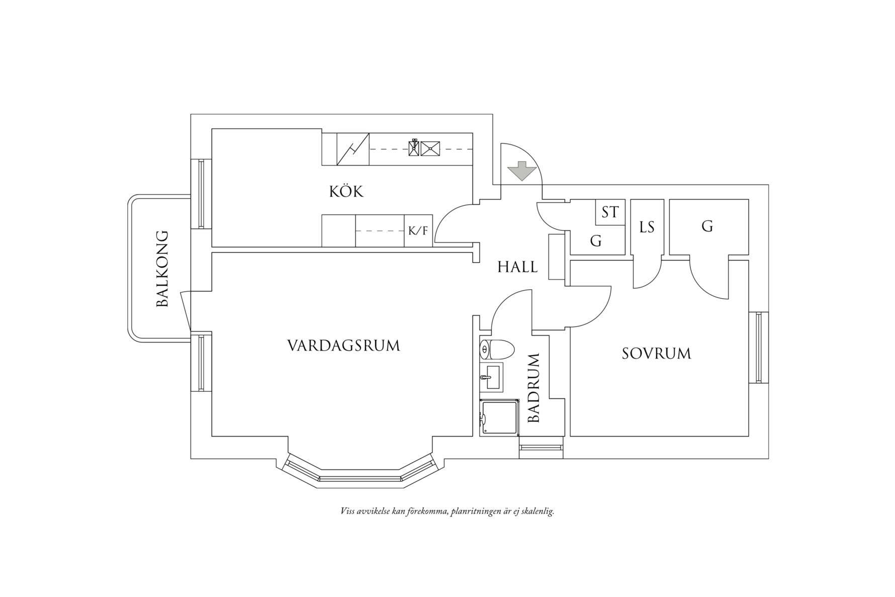Planritning 1 Iskällareliden 11A