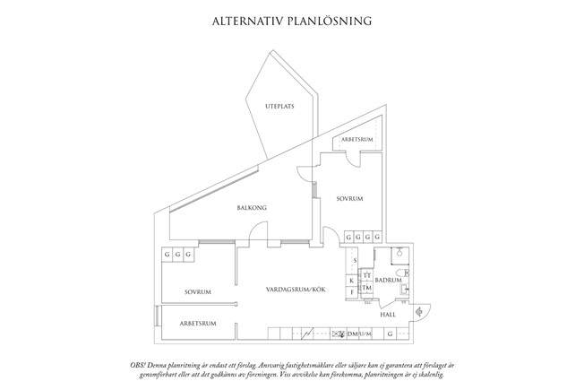 Planritning 2 Kvarnbygatan 31