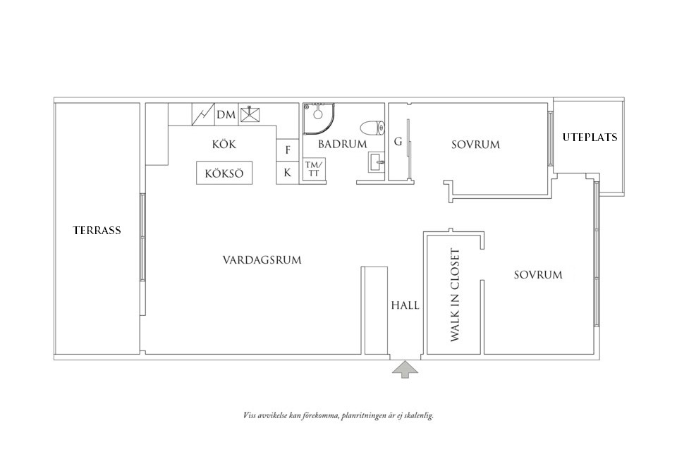 Planritning 1 Viktoriagatan 32