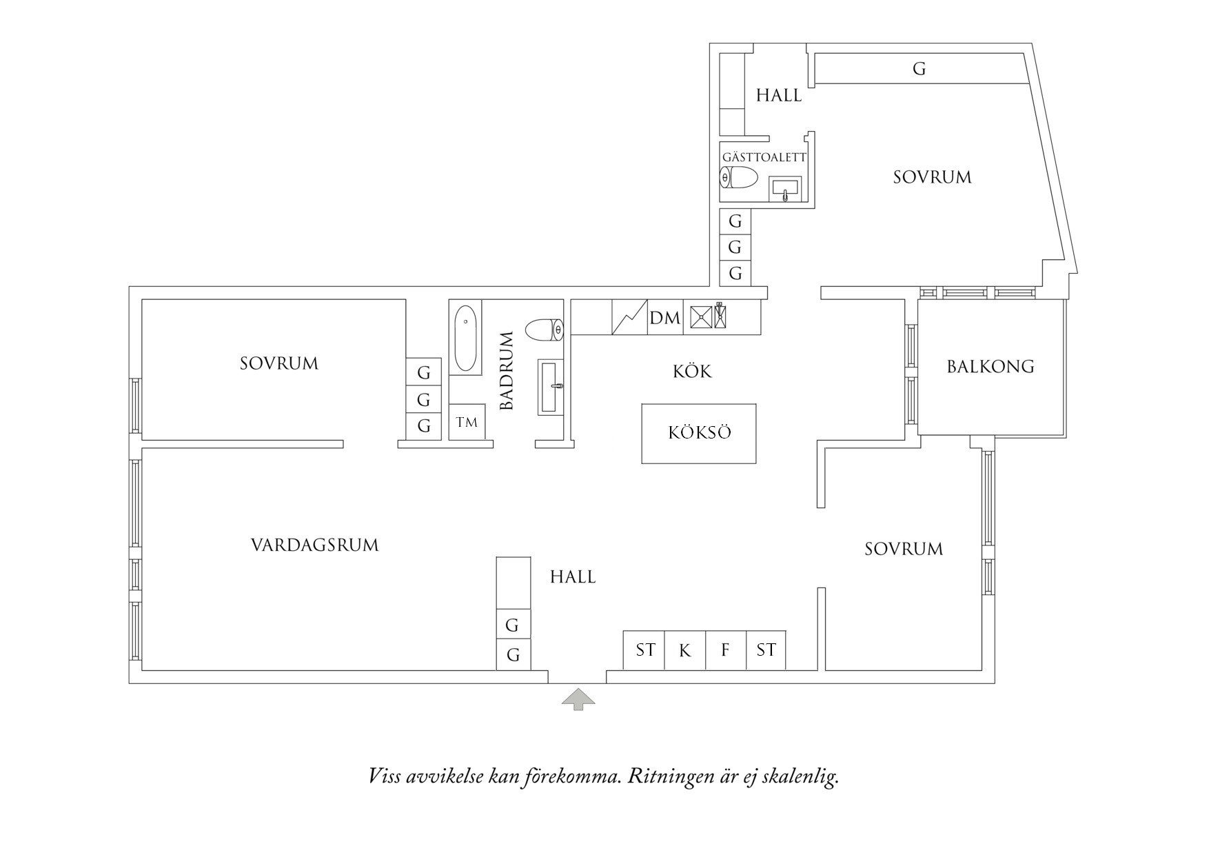 Planritning 1 Viktoriagatan 36